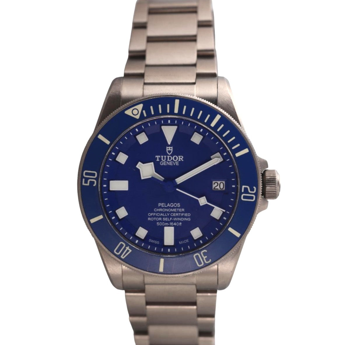 Tudor Pelagos Titanium Blue Automatic Watch 25600TB