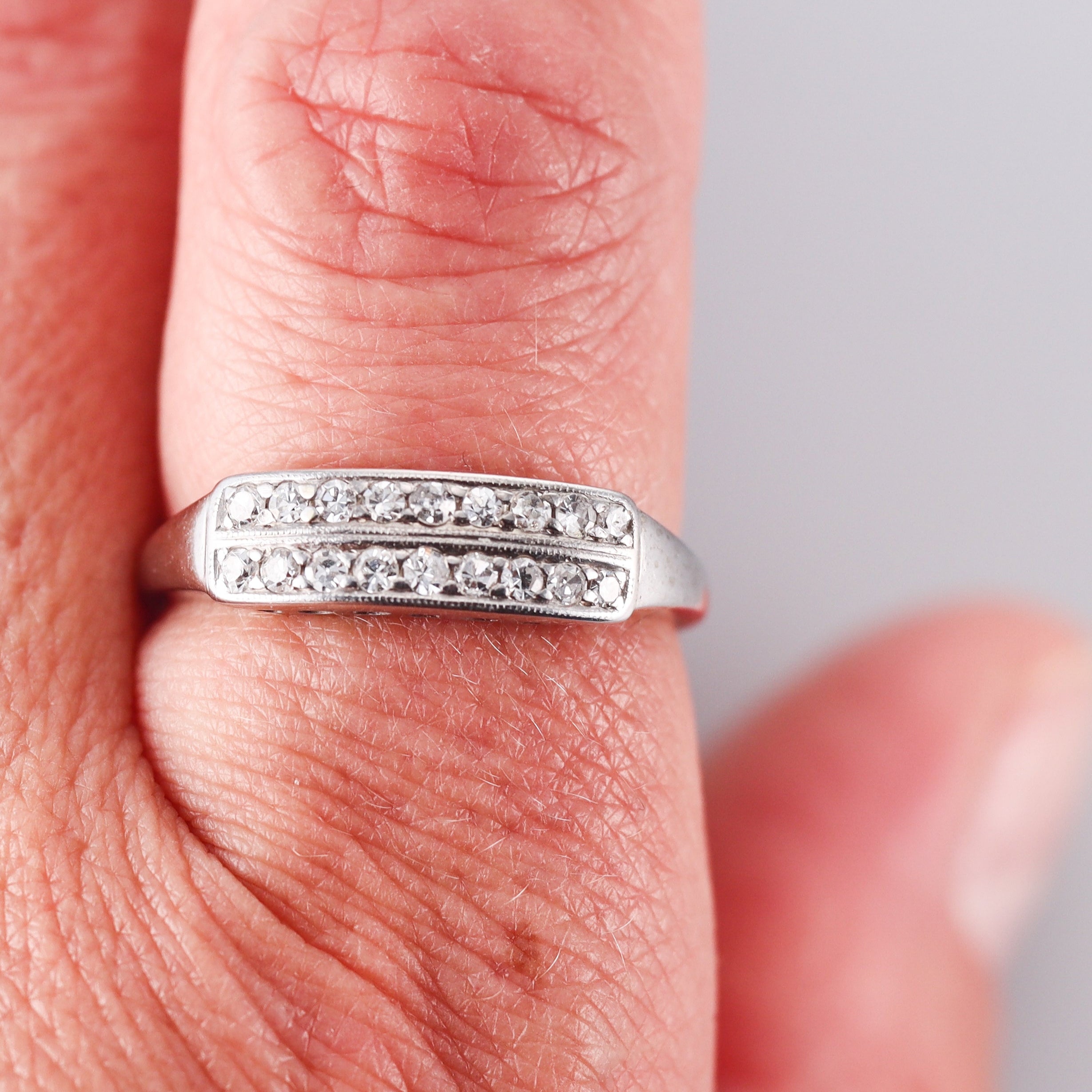 14k White Gold Diamond Ring