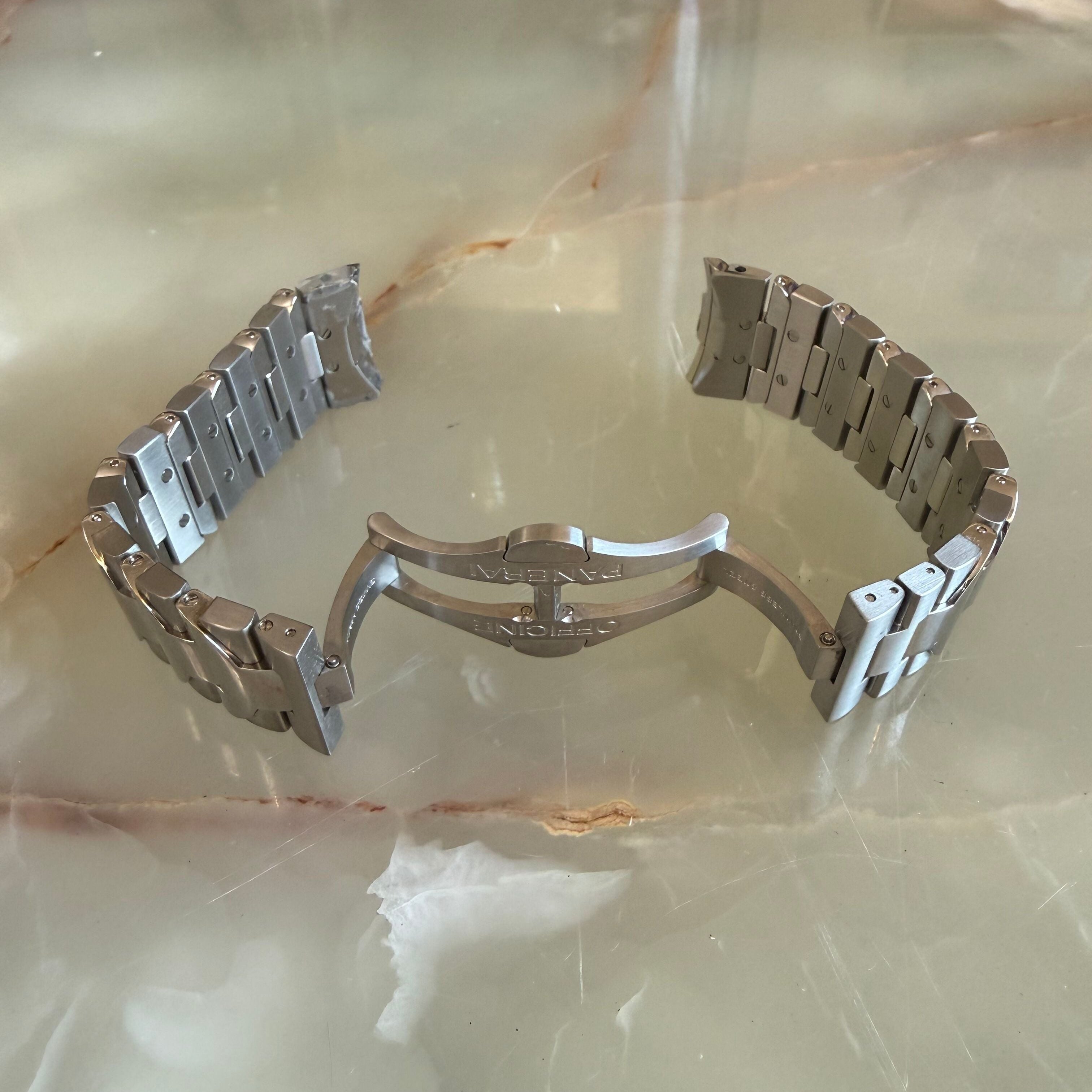Authentic Panerai Luminor Marina Stainless Steel 22mm Watch Bracelet