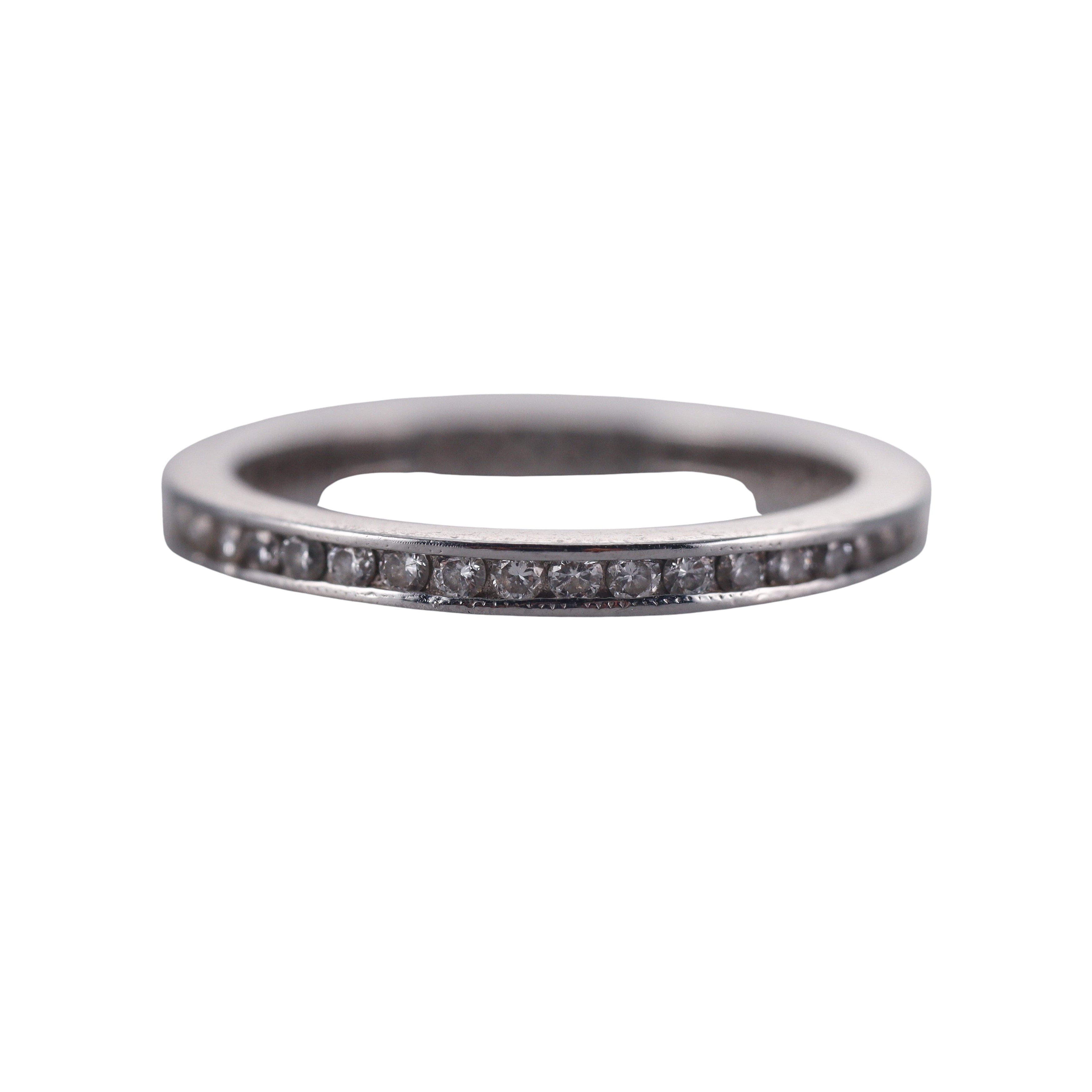 Platinum Diamond Eternity Band Ring Set