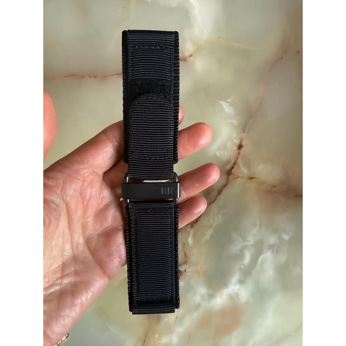 Authentic Bell & Ross Black Nylon Velcro Watch Strap Band 27mm