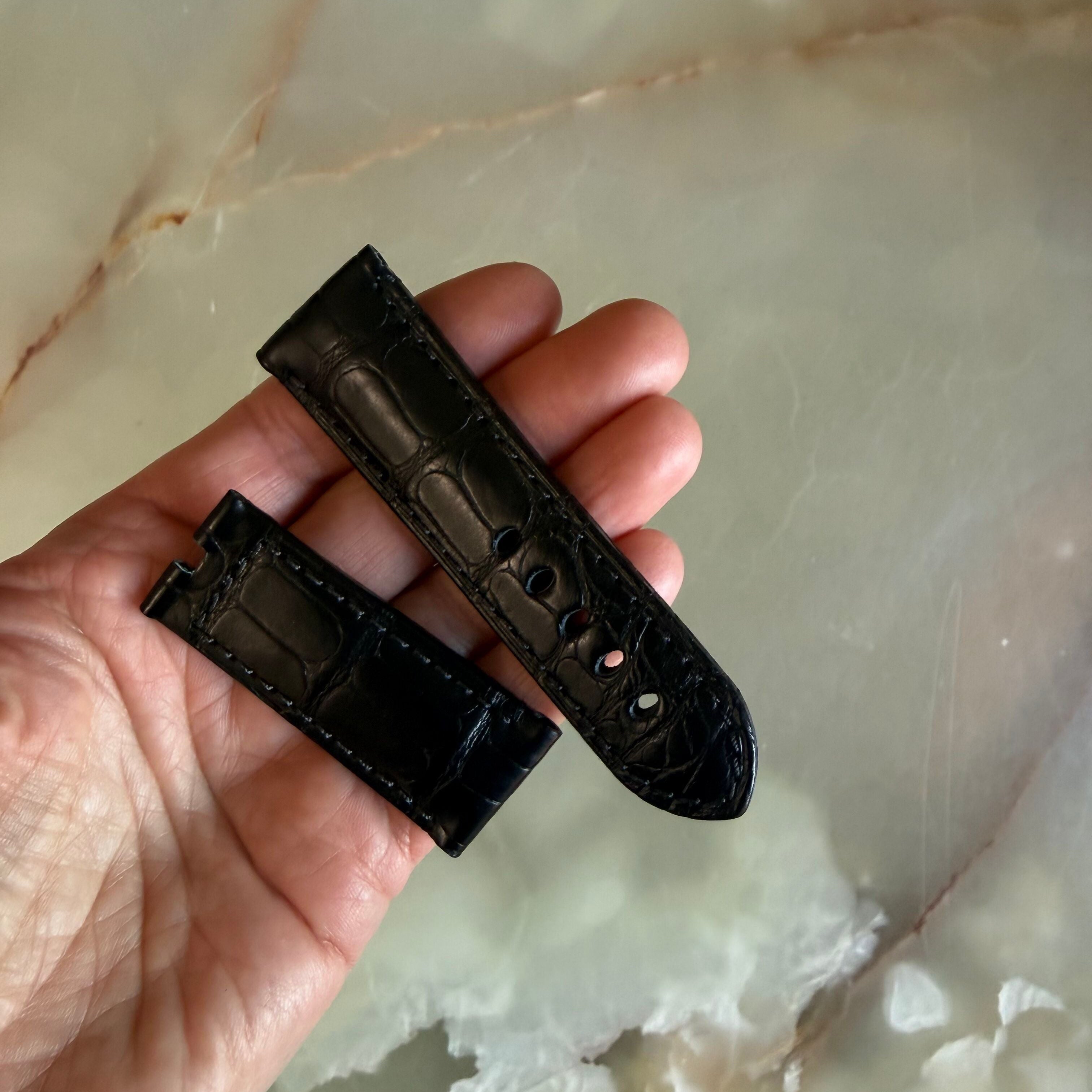 Authentic Panerai Black Alligator Watch Strap Band 23.75mm