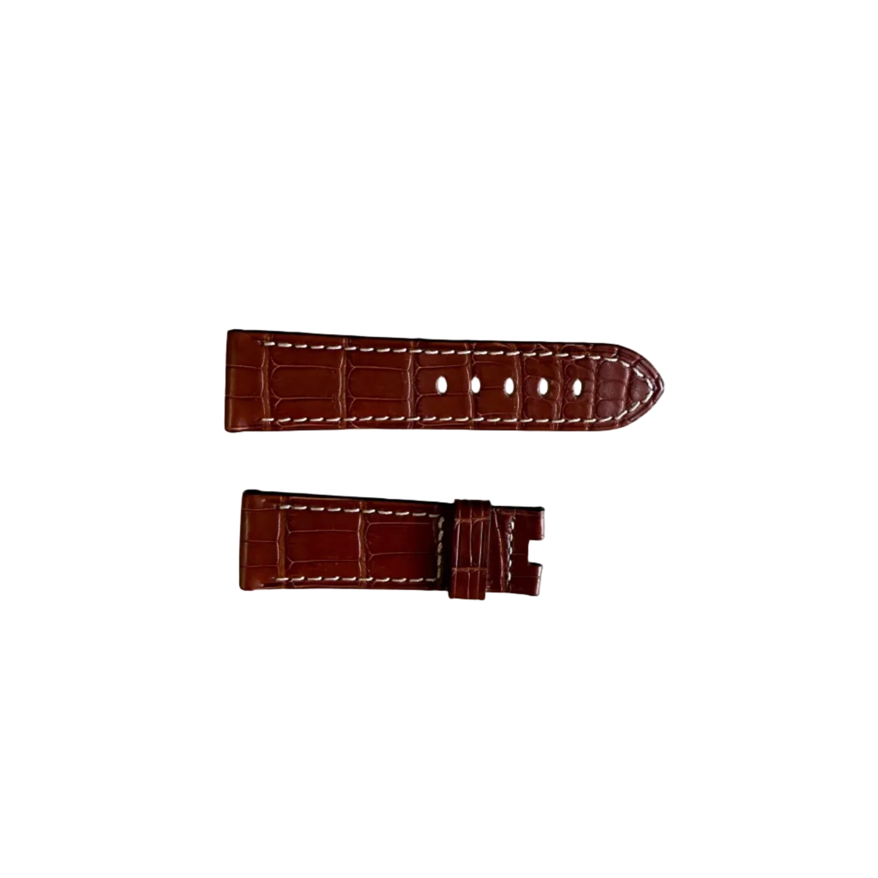 Authentic Panerai Brown Alligator Watch Strap Band 22mm