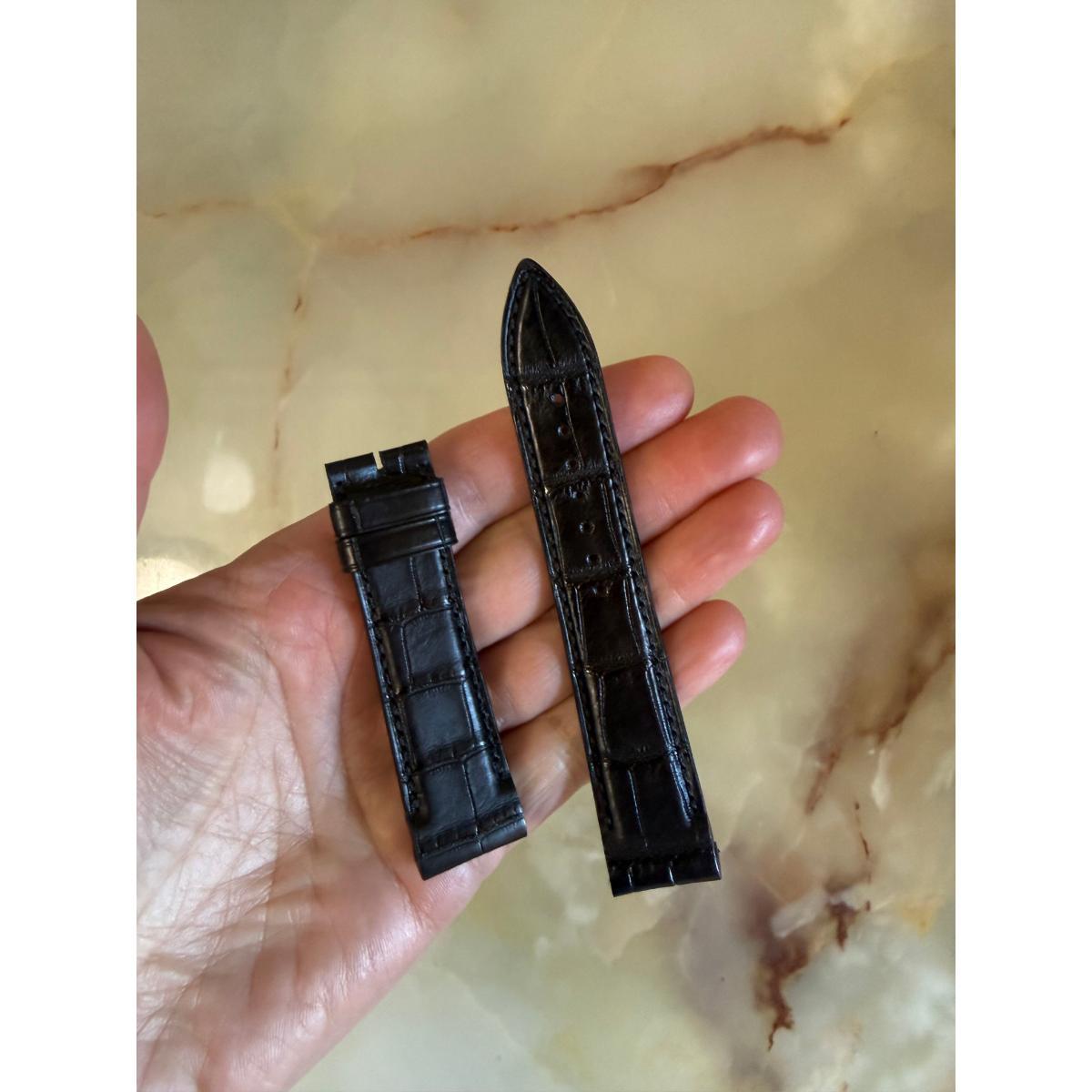 Authentic Ulysse Nardin Alligator Black Watch Strap Band 20mm