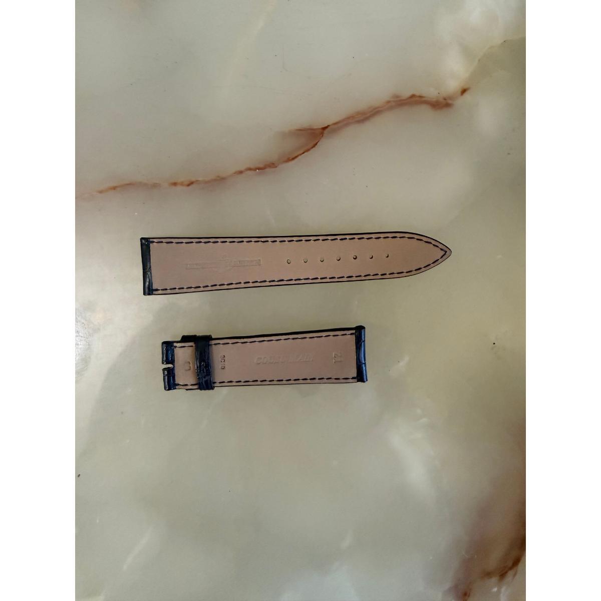 Authentic Ulysse Nardin Alligator Blue Watch Strap Band 21mm