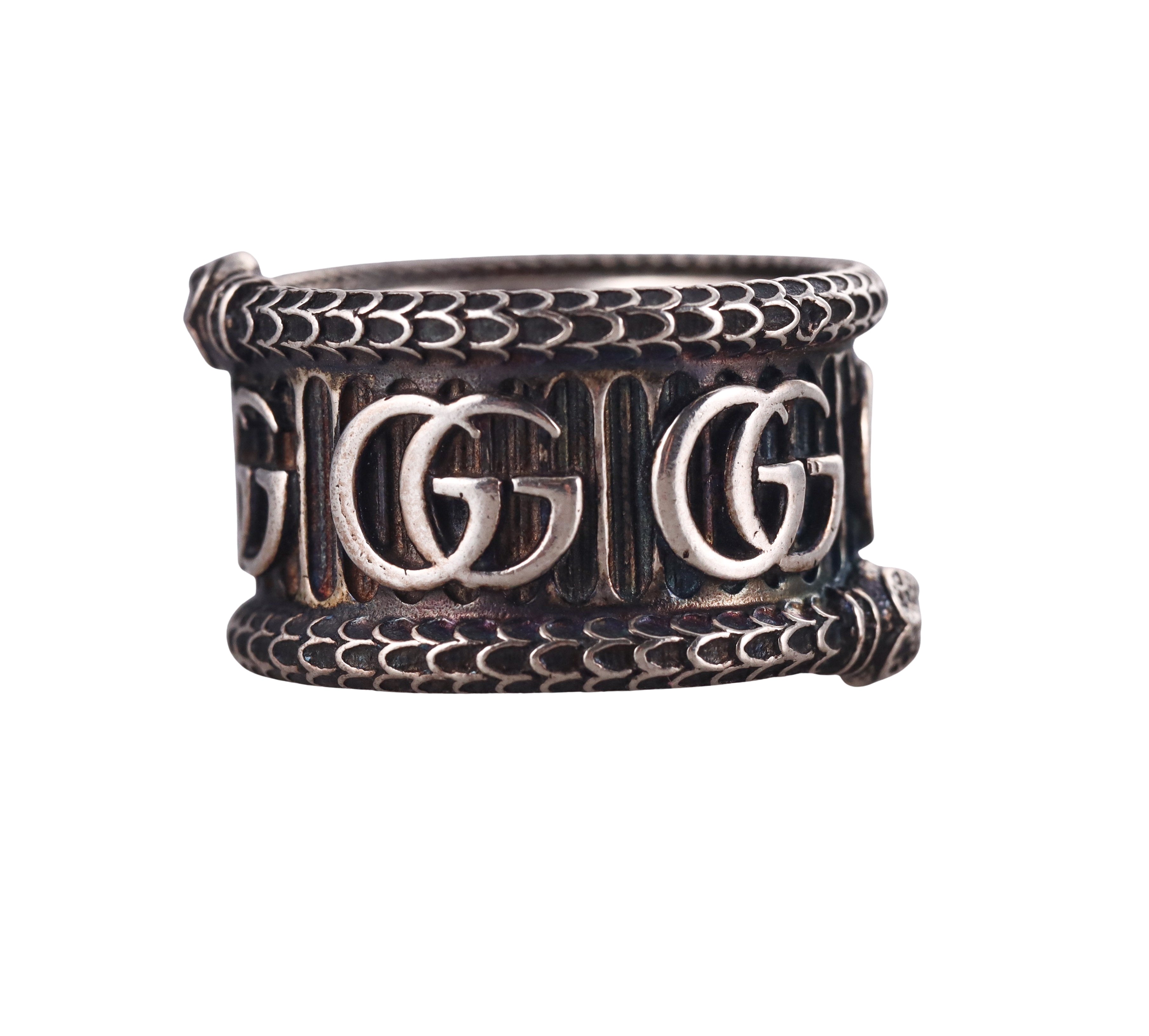 Gucci Sterling Silver Ring Retail $380