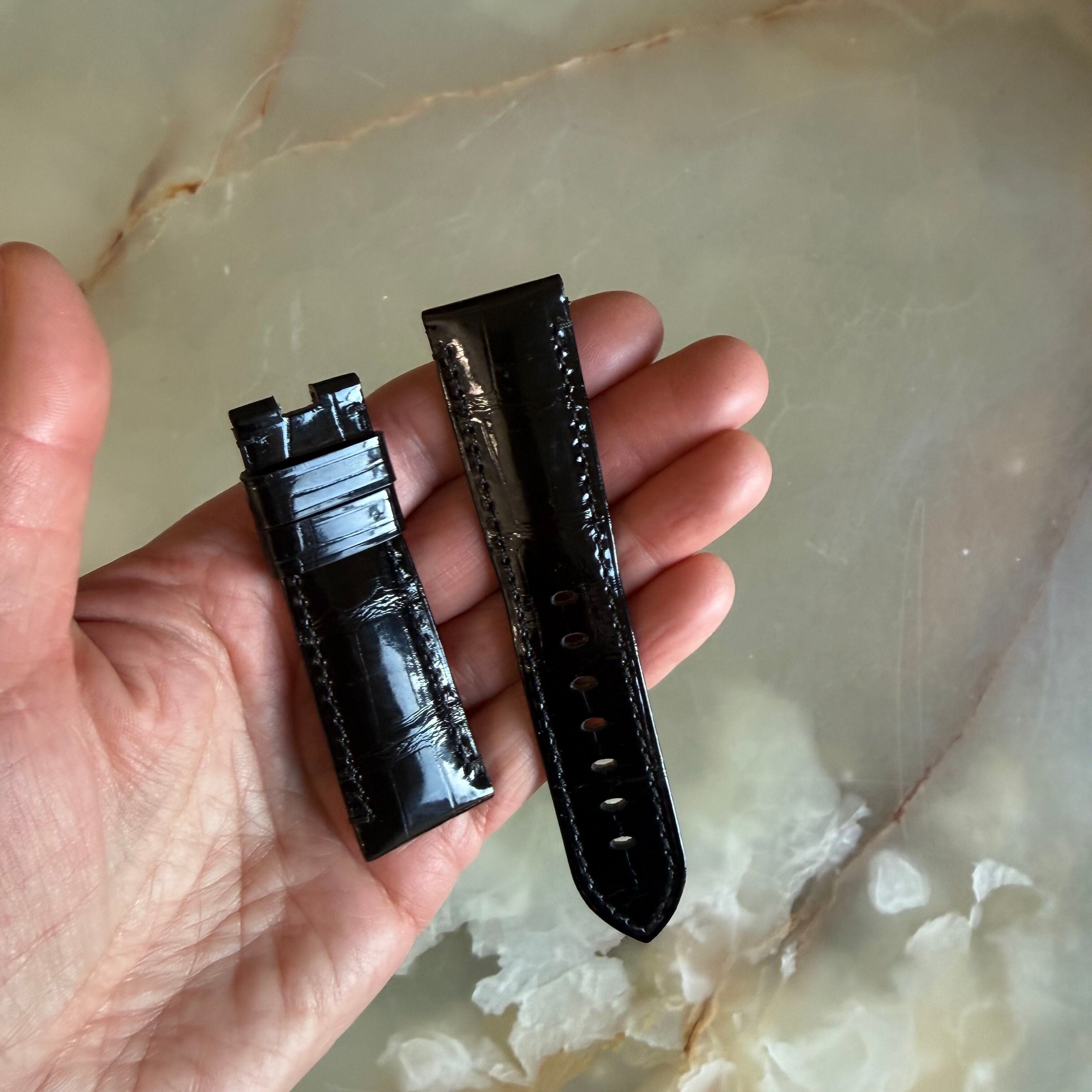 Authentic Panerai Black Alligator Watch Strap Band 23mm