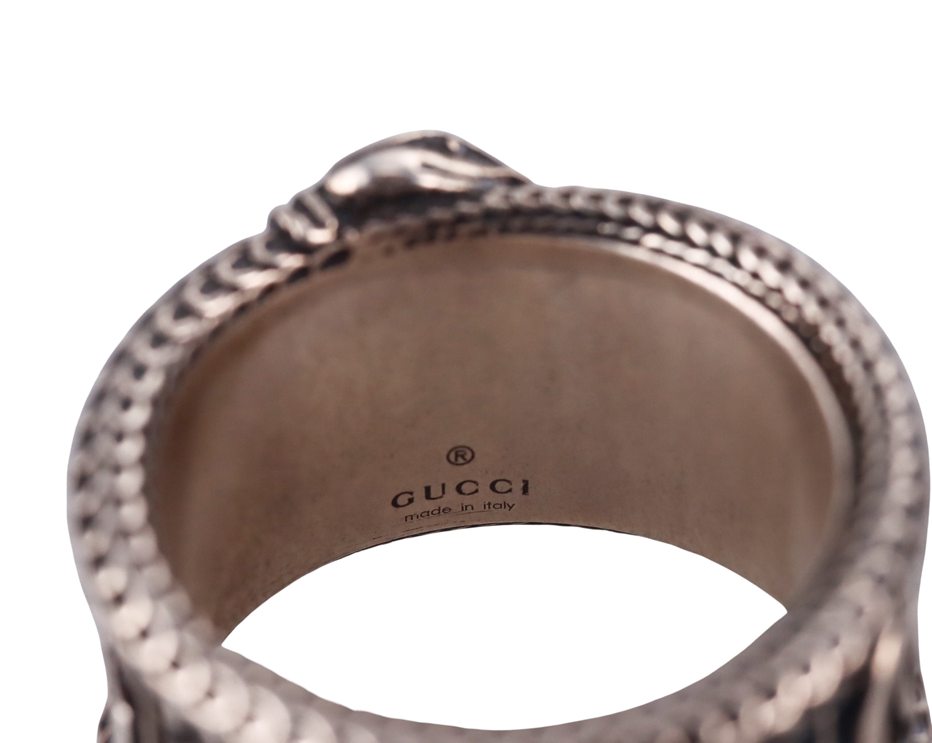 Gucci Sterling Silver Ring Retail $380