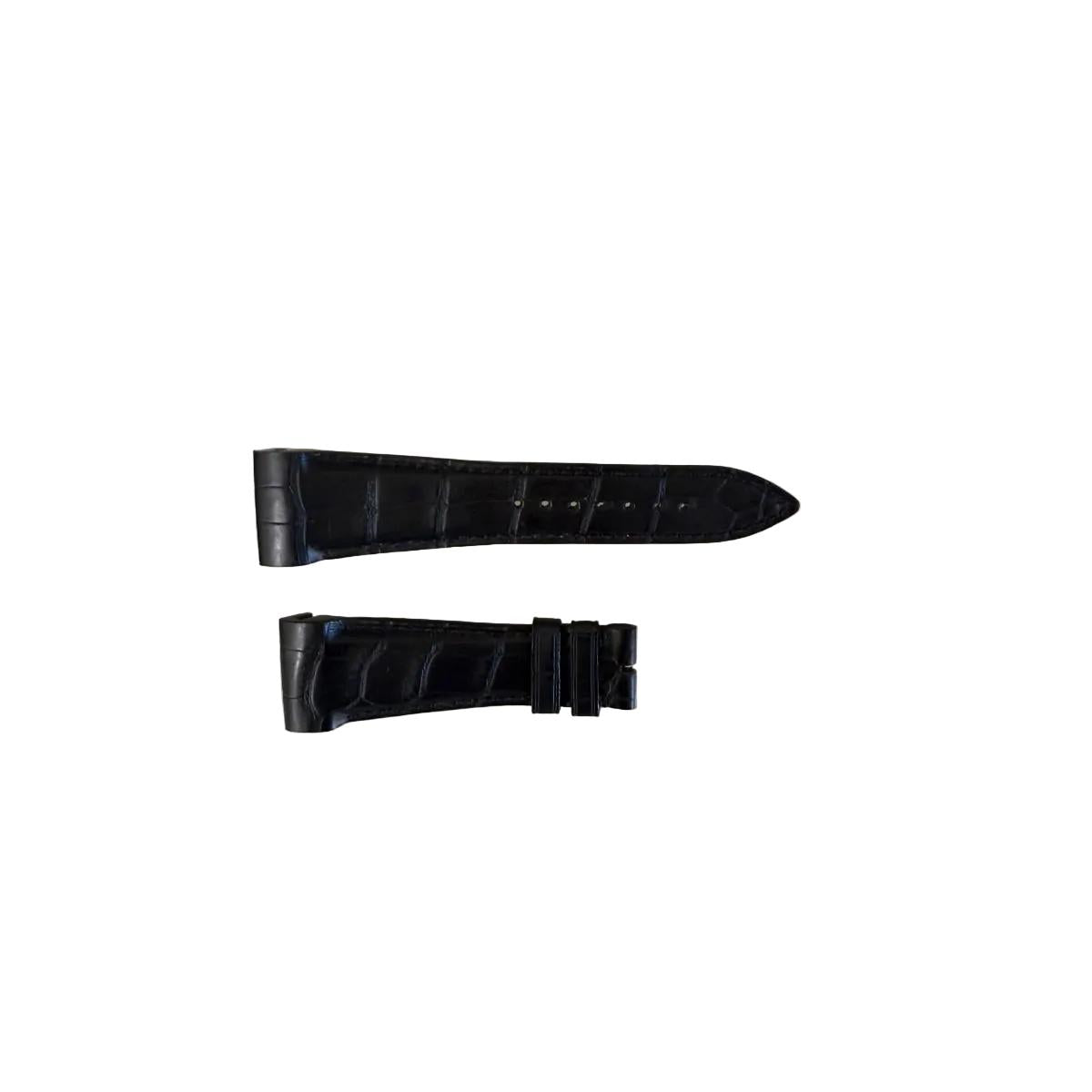 Authentic Ulysse Nardin Alligator Black Watch Strap Band 24mm