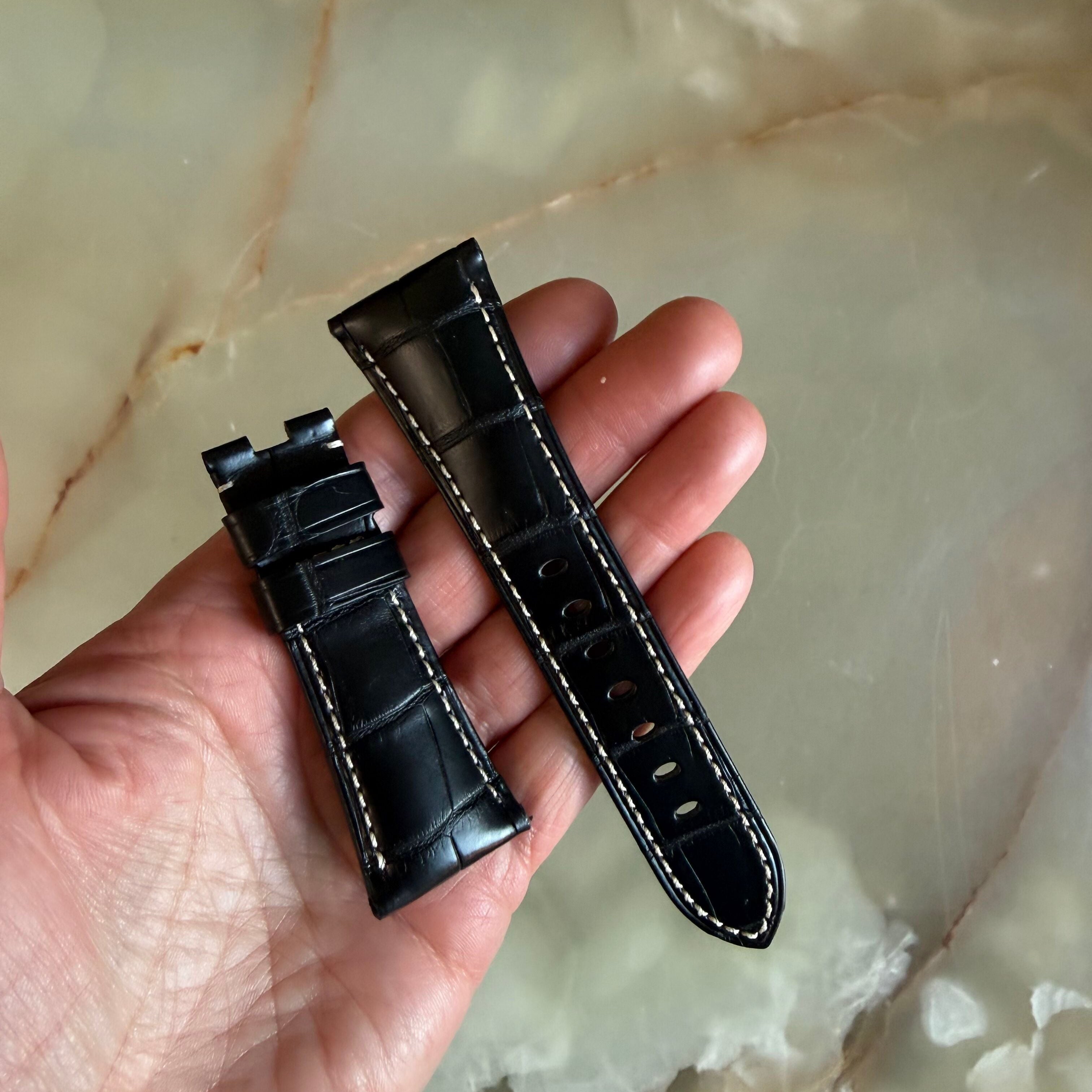 Authentic Panerai Black Alligator Watch Strap Band 26mm