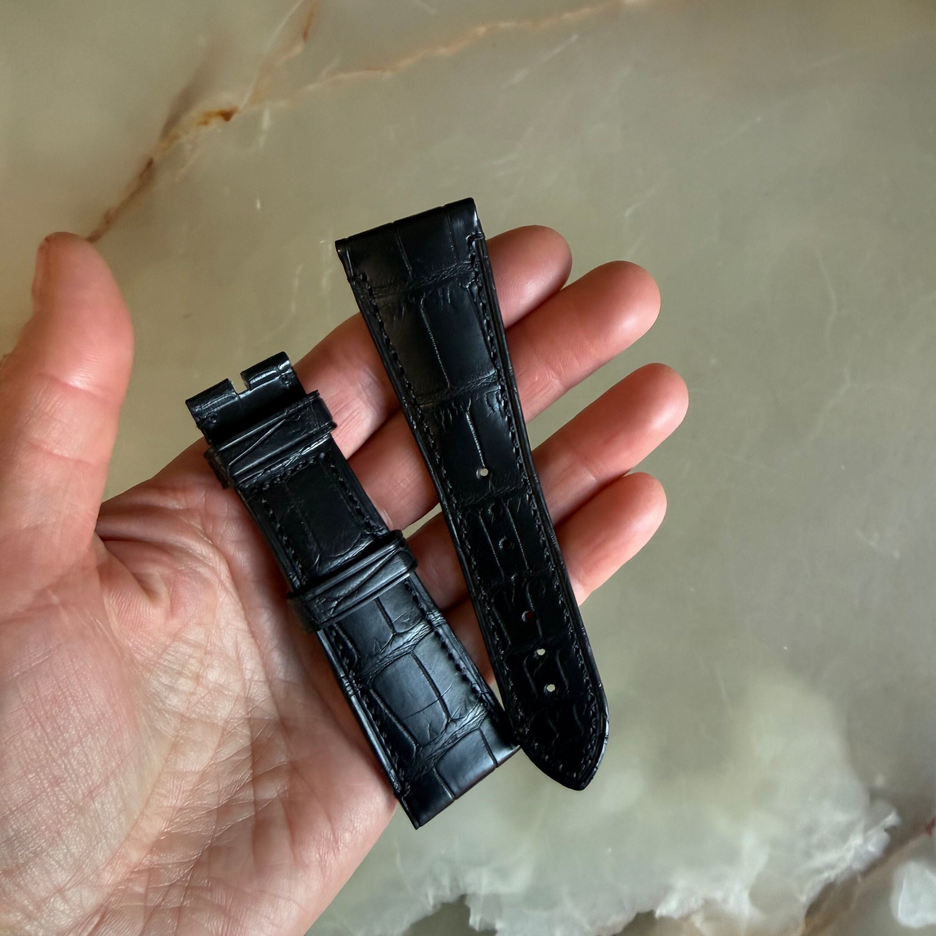 Authentic Panerai Black Alligator Watch Strap Band 26.55mm
