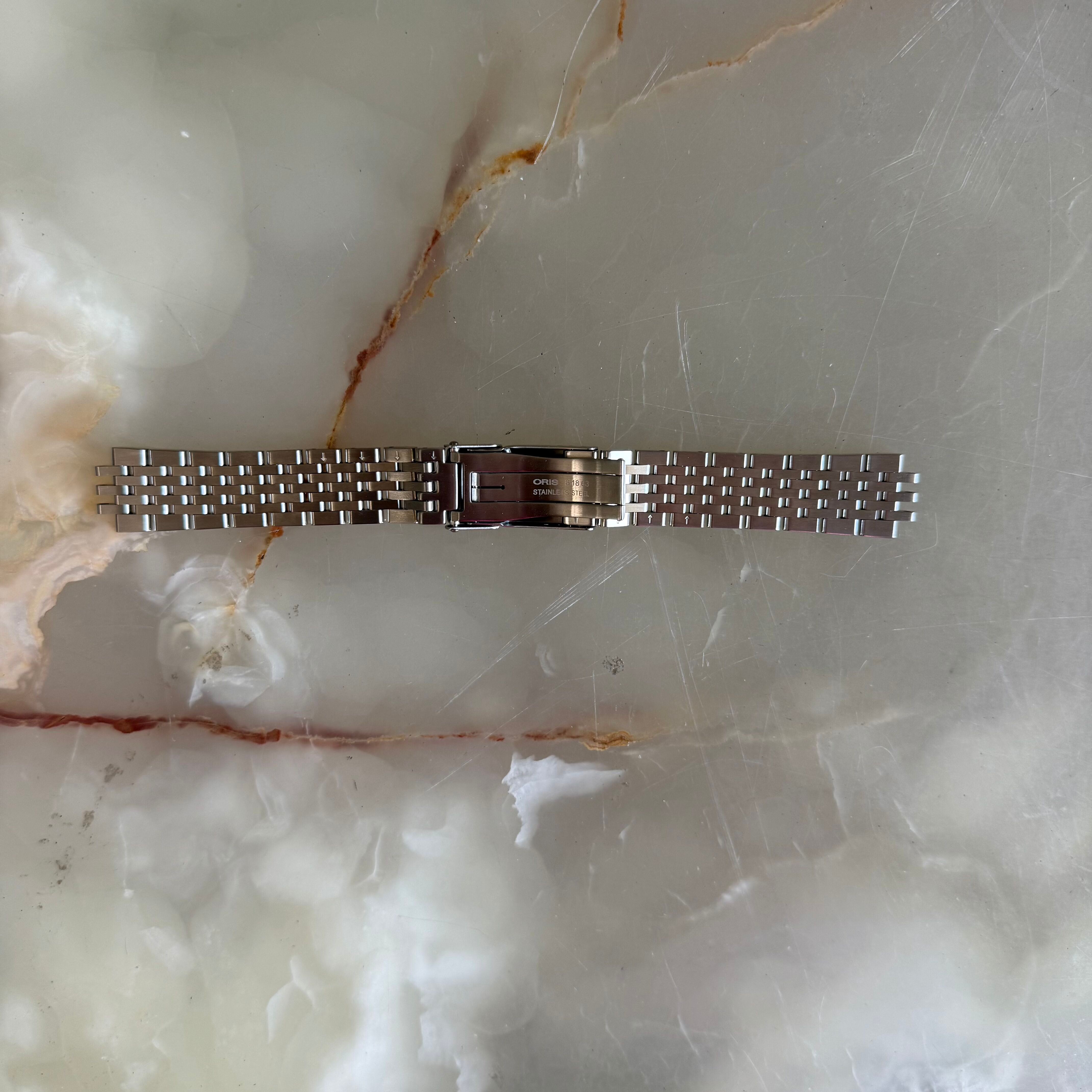 Authentic Oris Steel Gold Watch Bracelet 18mm 81863
