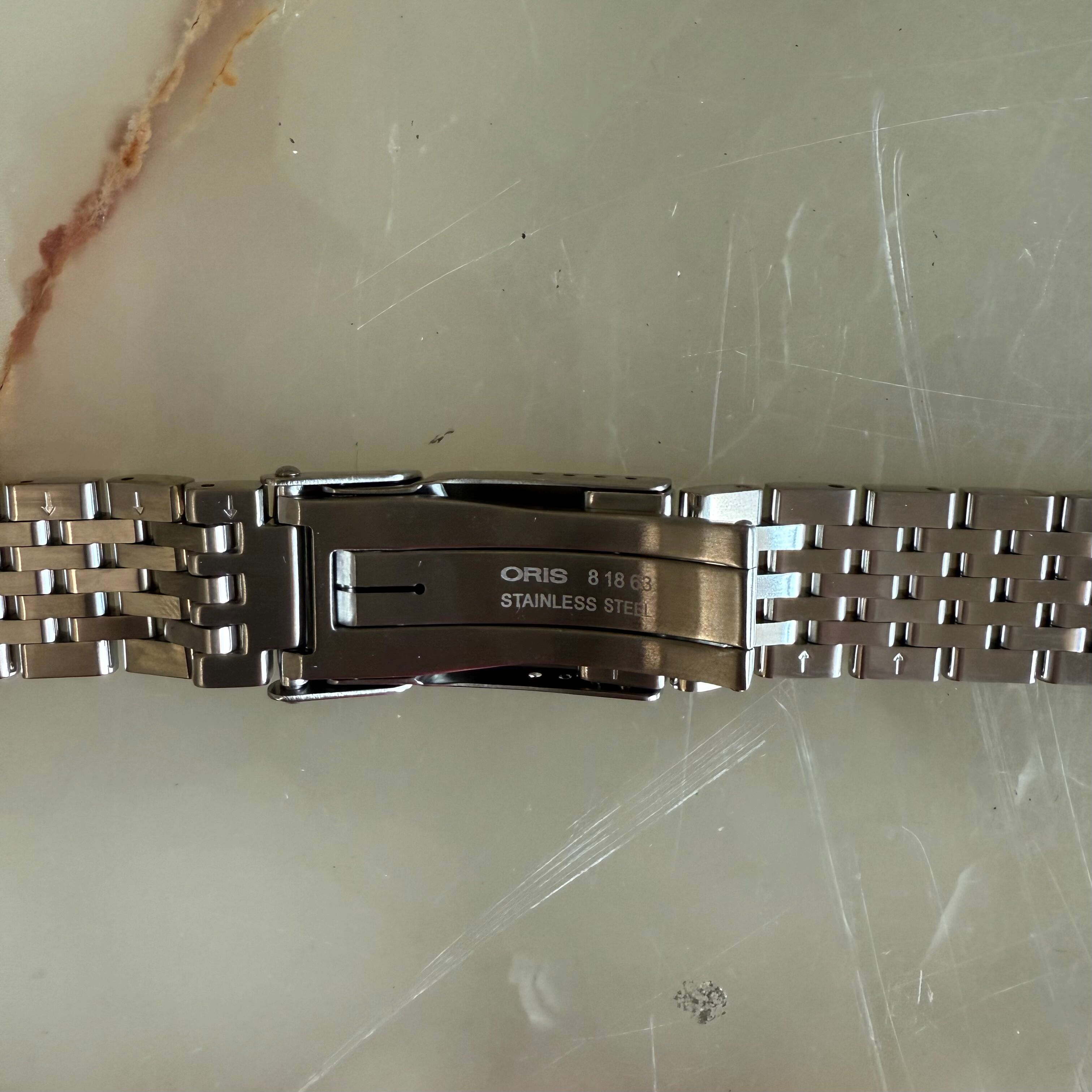 Authentic Oris Steel Gold Watch Bracelet 18mm 81863