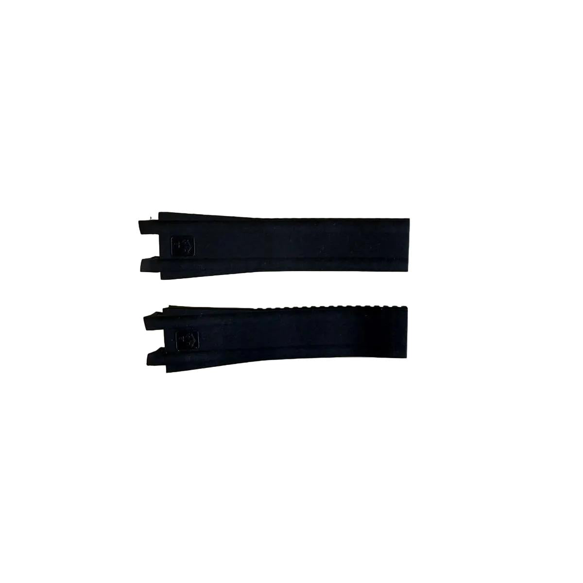 Authentic Ulysse Nardin 24mm Black Rubber Watch Strap Band