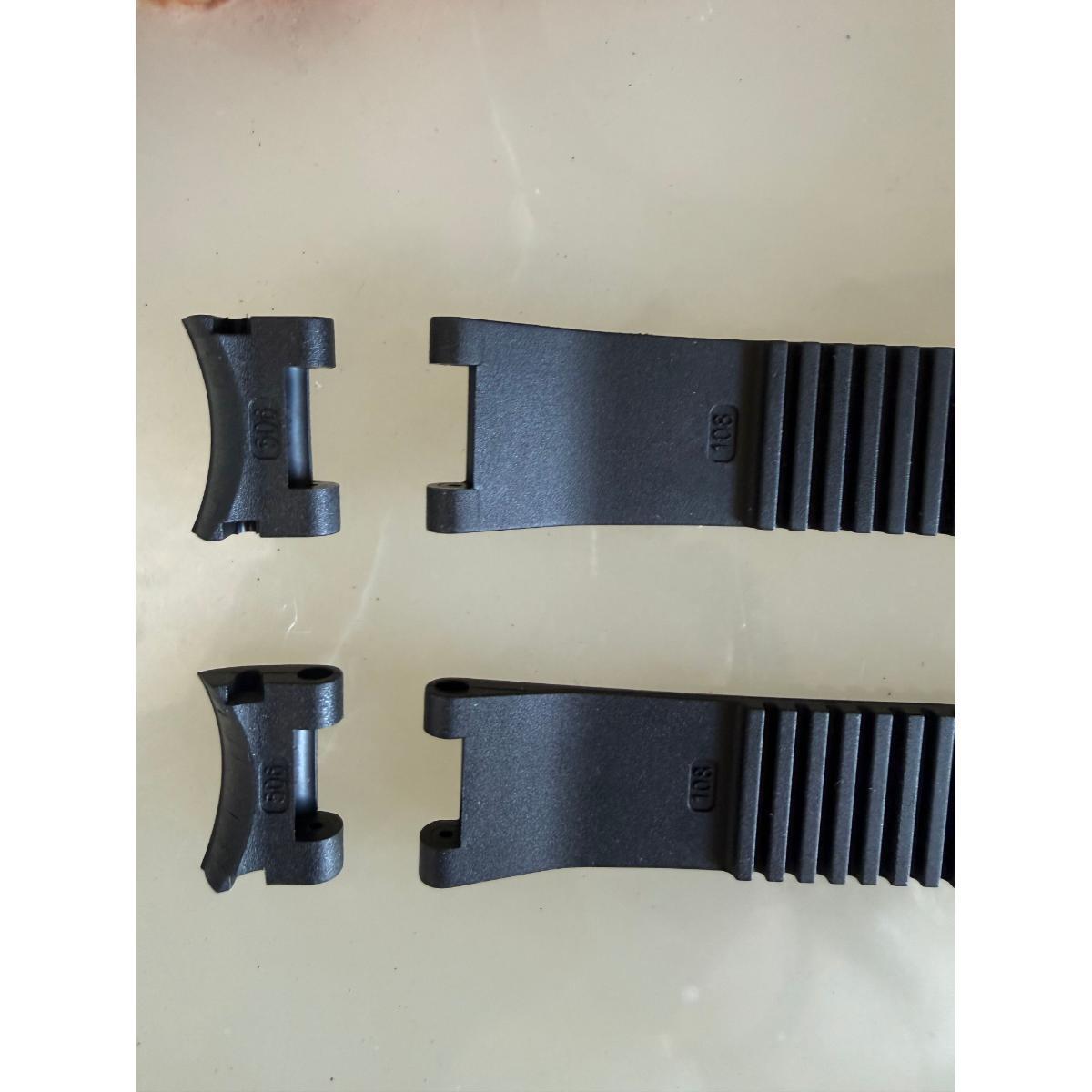 Authentic Ulysse Nardin Maxi Marine 22mm Black Rubber Watch Strap Band