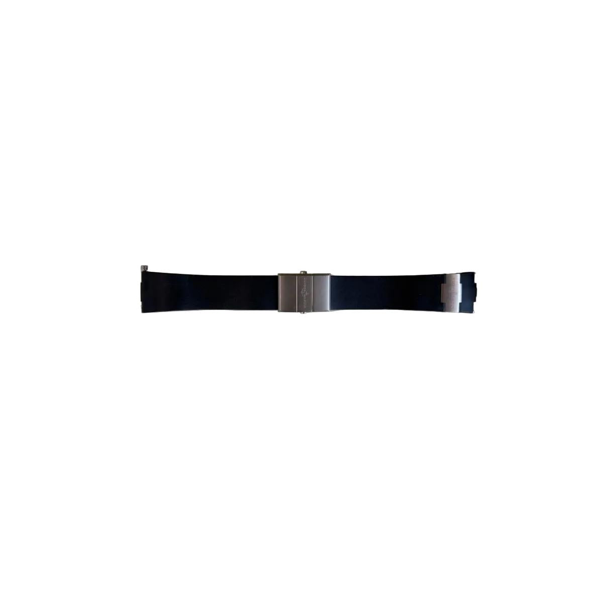 Authentic Ulysse Nardin Rubber Titanium Diver Black Watch Strap Band 25mm