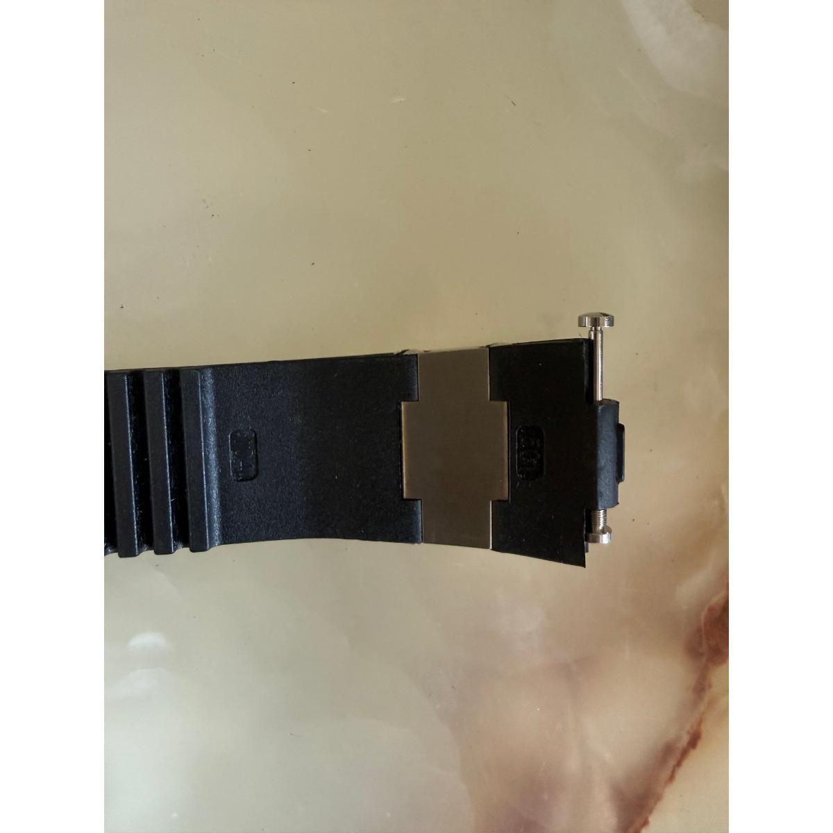 Authentic Ulysse Nardin Rubber Titanium Diver Black Watch Strap Band 25mm