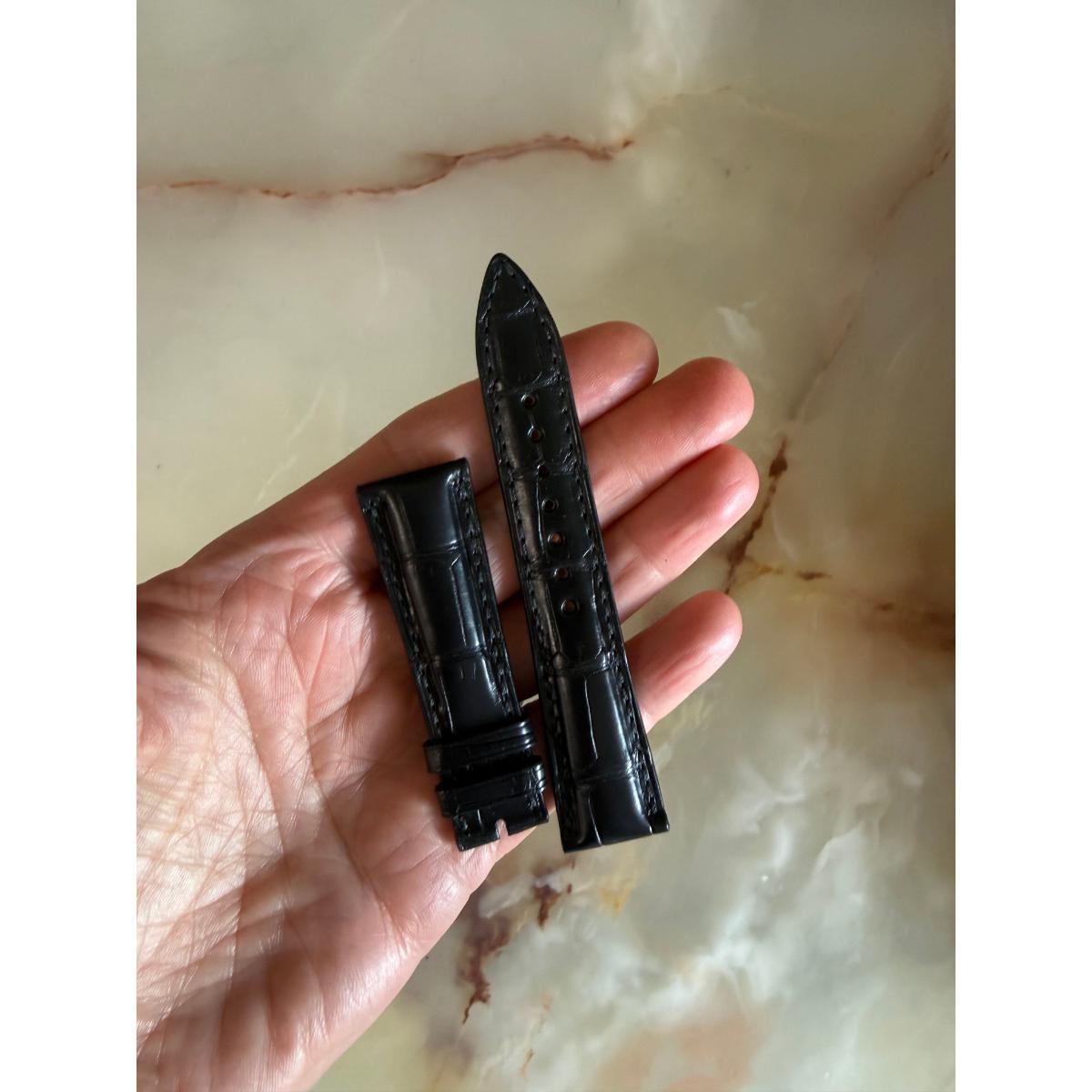 Authentic Ulysse Nardin Alligator Black Watch Strap Band 19mm