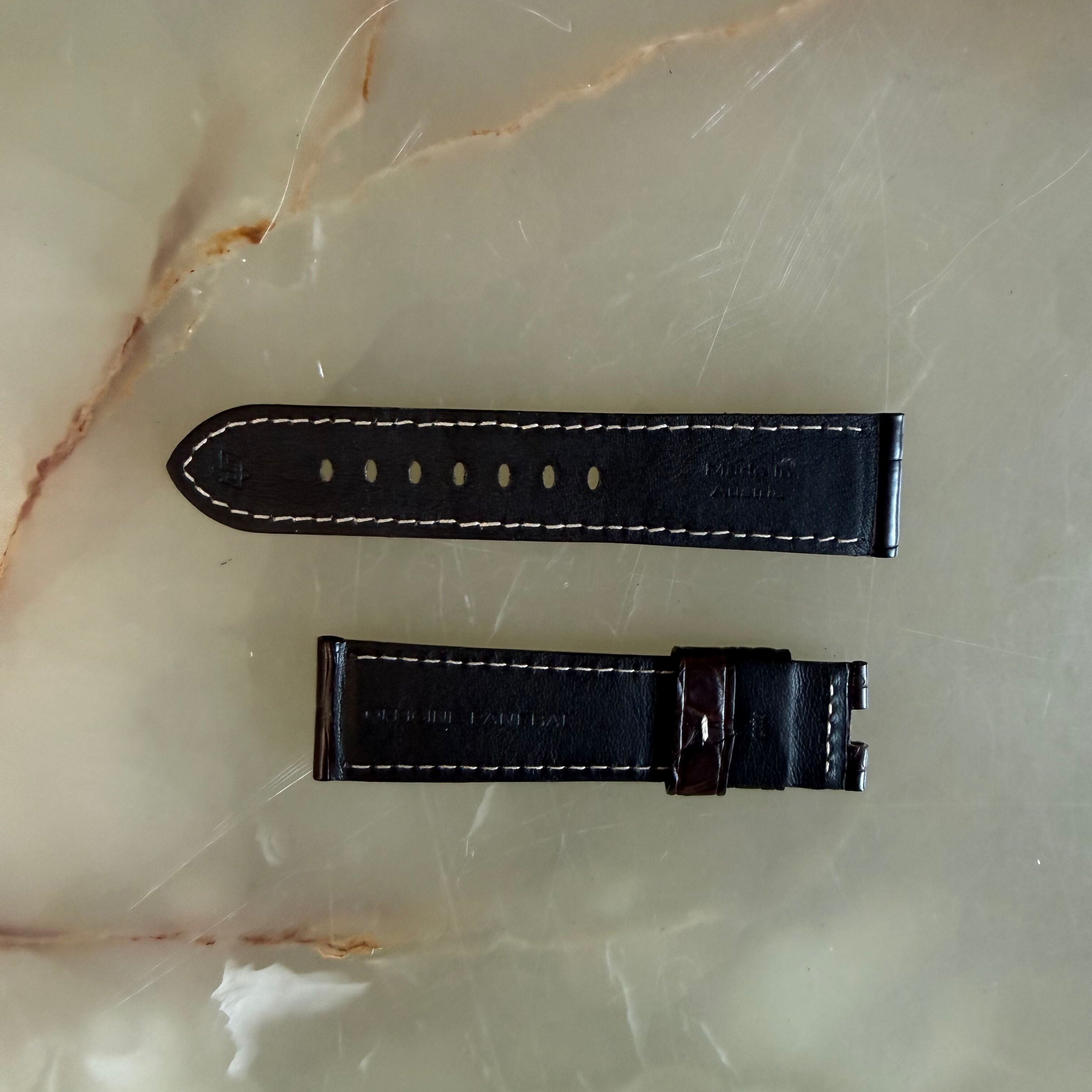 Authentic Panerai Brown Alligator Watch Strap Band 24mm