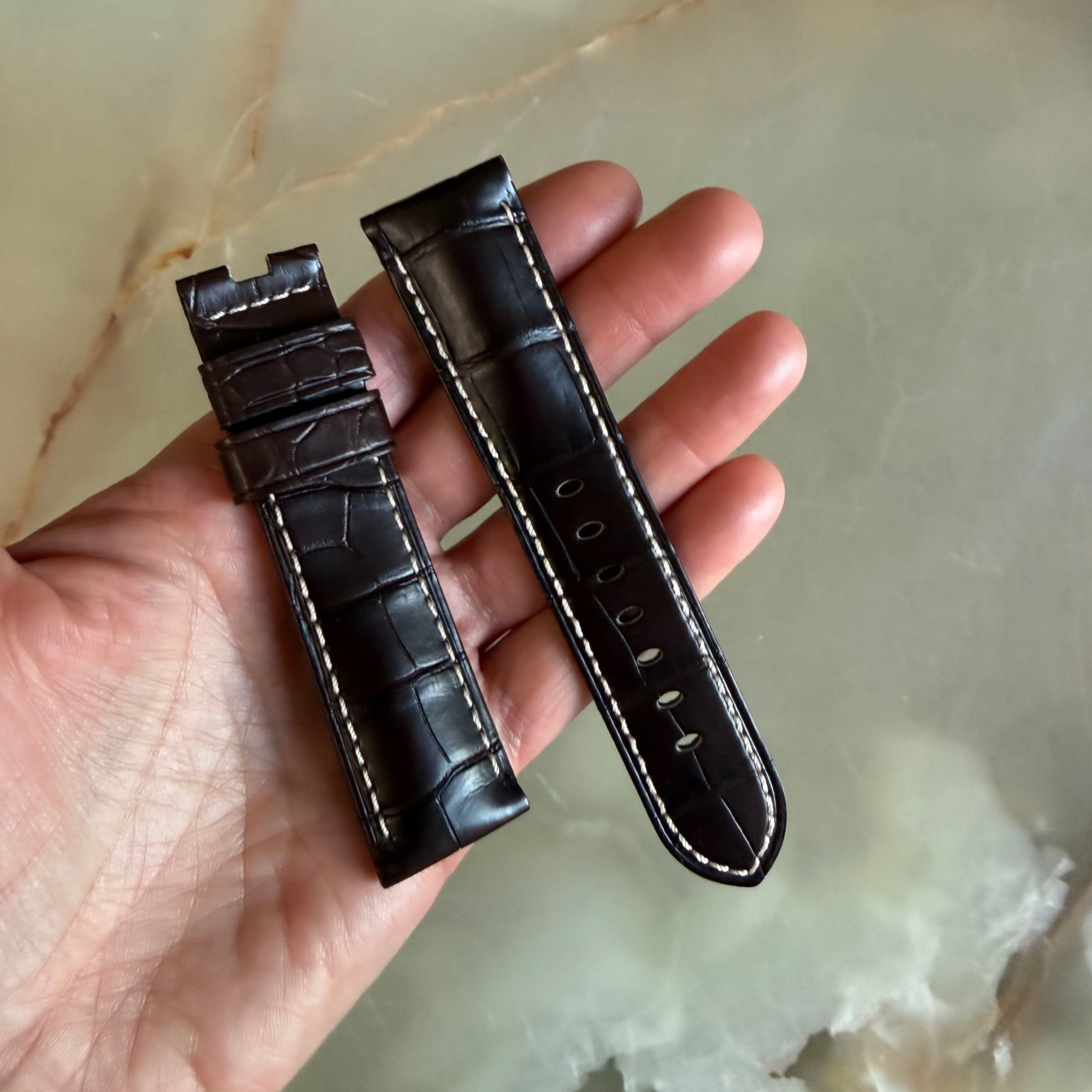 Authentic Panerai Brown Alligator Watch Strap Band 24mm