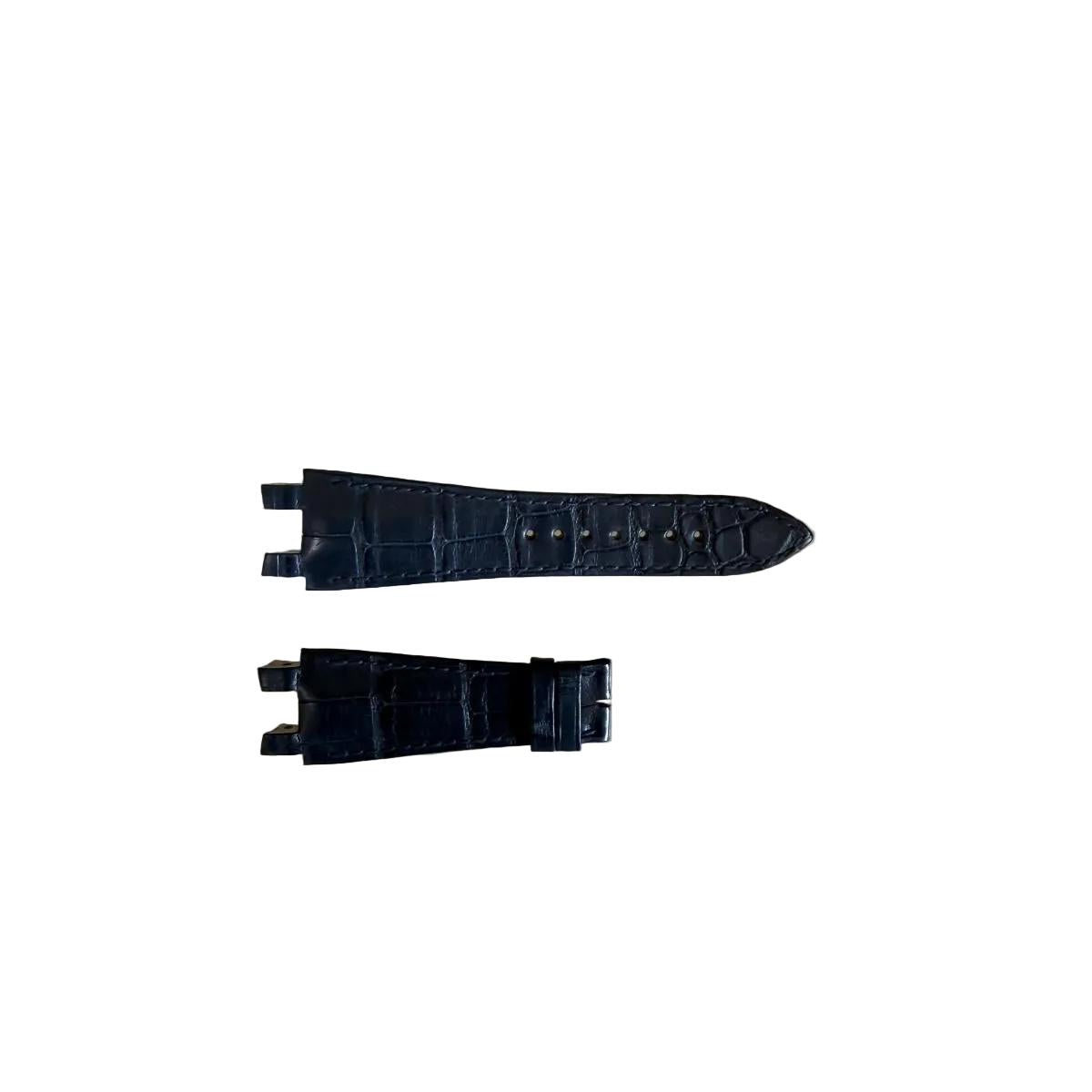 Authentic Ulysse Nardin Alligator Blue Watch Strap Band 25mm