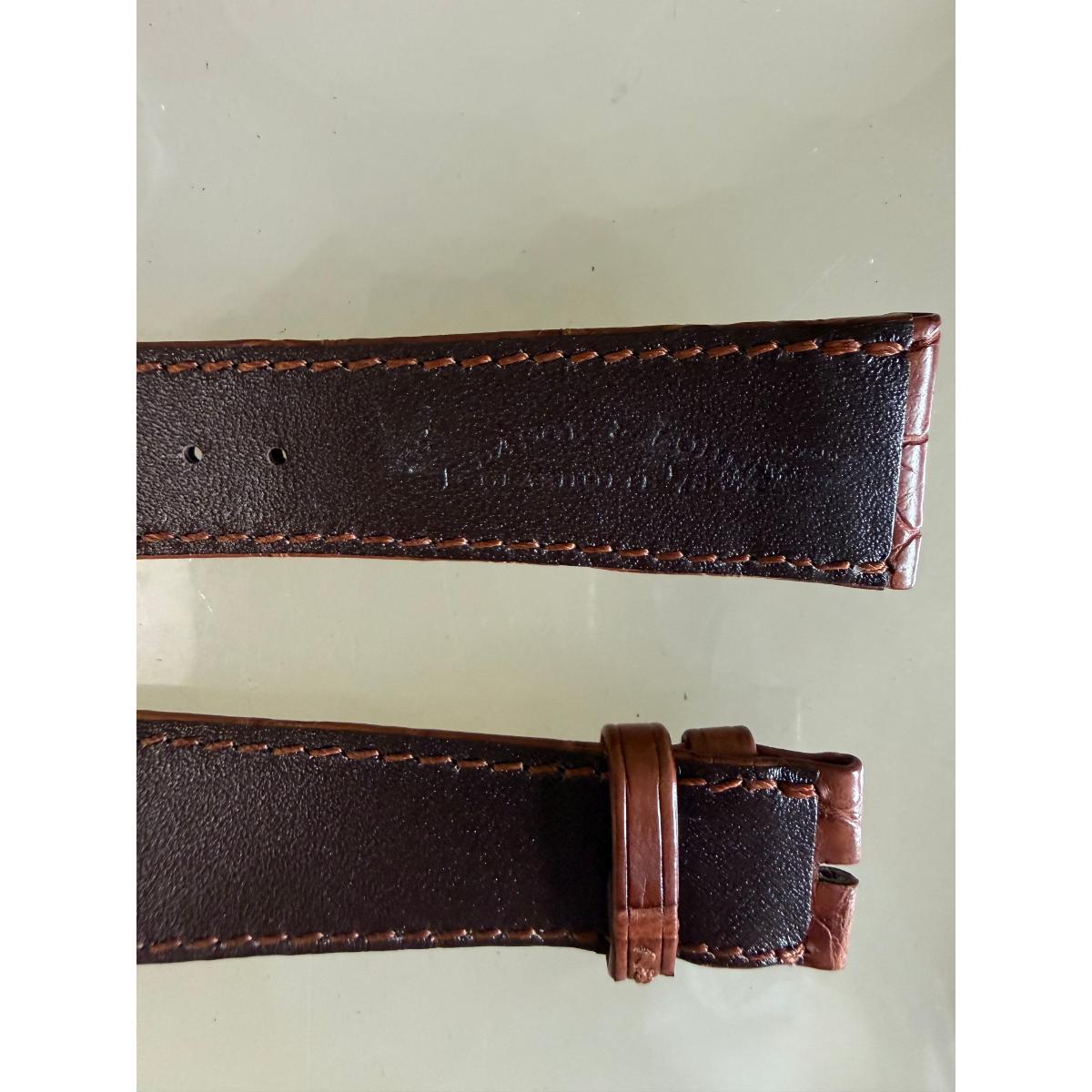 Authentic A.Lange & Sohne Brown Crocodile Watch Strap Band 20mm