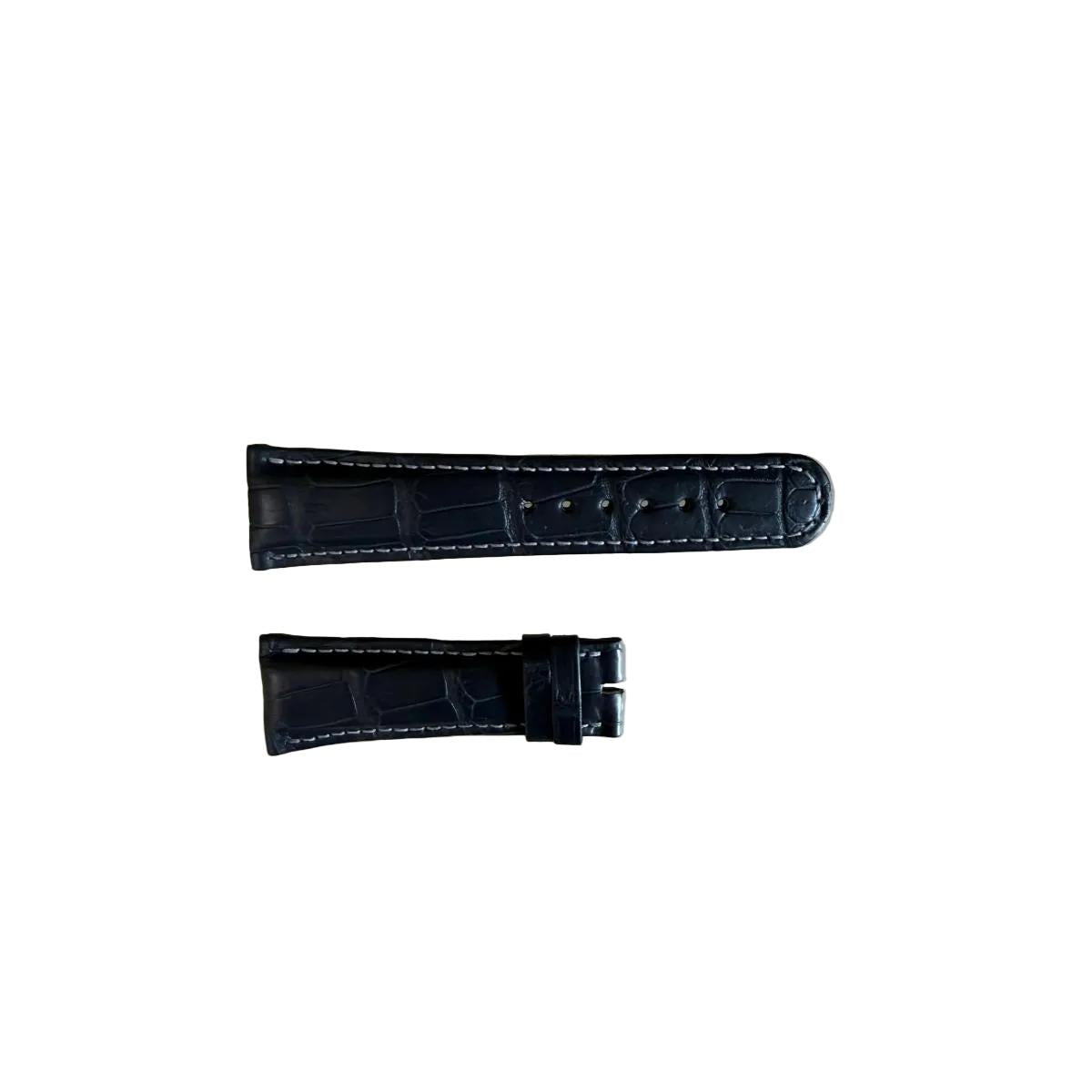 Authentic A.Lange & Sohne Gray Crocodile Watch Strap Band 22mm