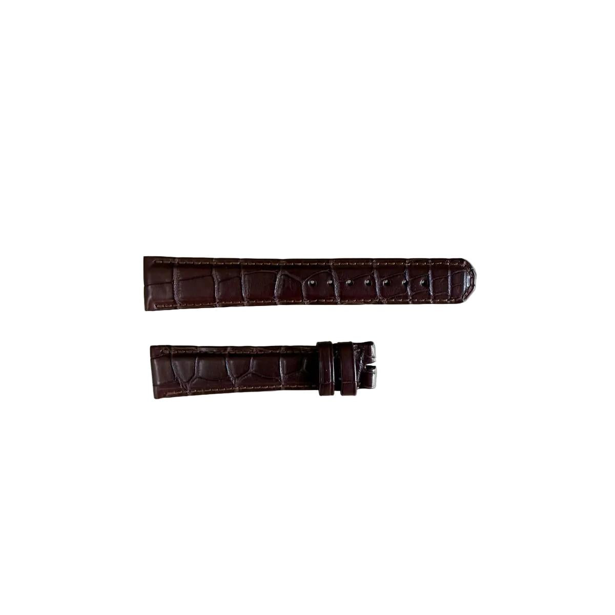Authentic A.Lange & Sohne Brown Crocodile Watch Strap Band 20mm