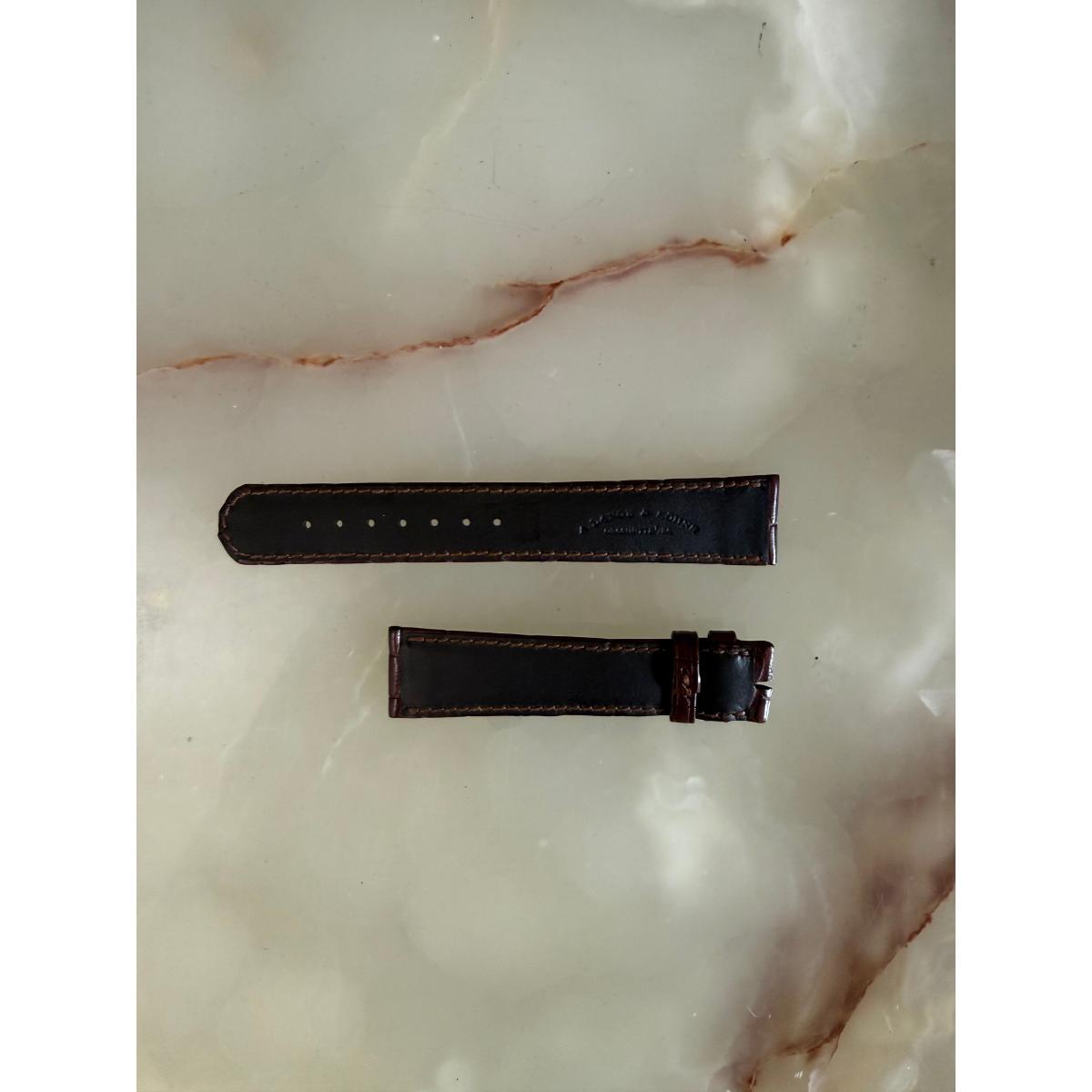 Authentic A.Lange & Sohne Brown Crocodile Watch Strap Band 20mm
