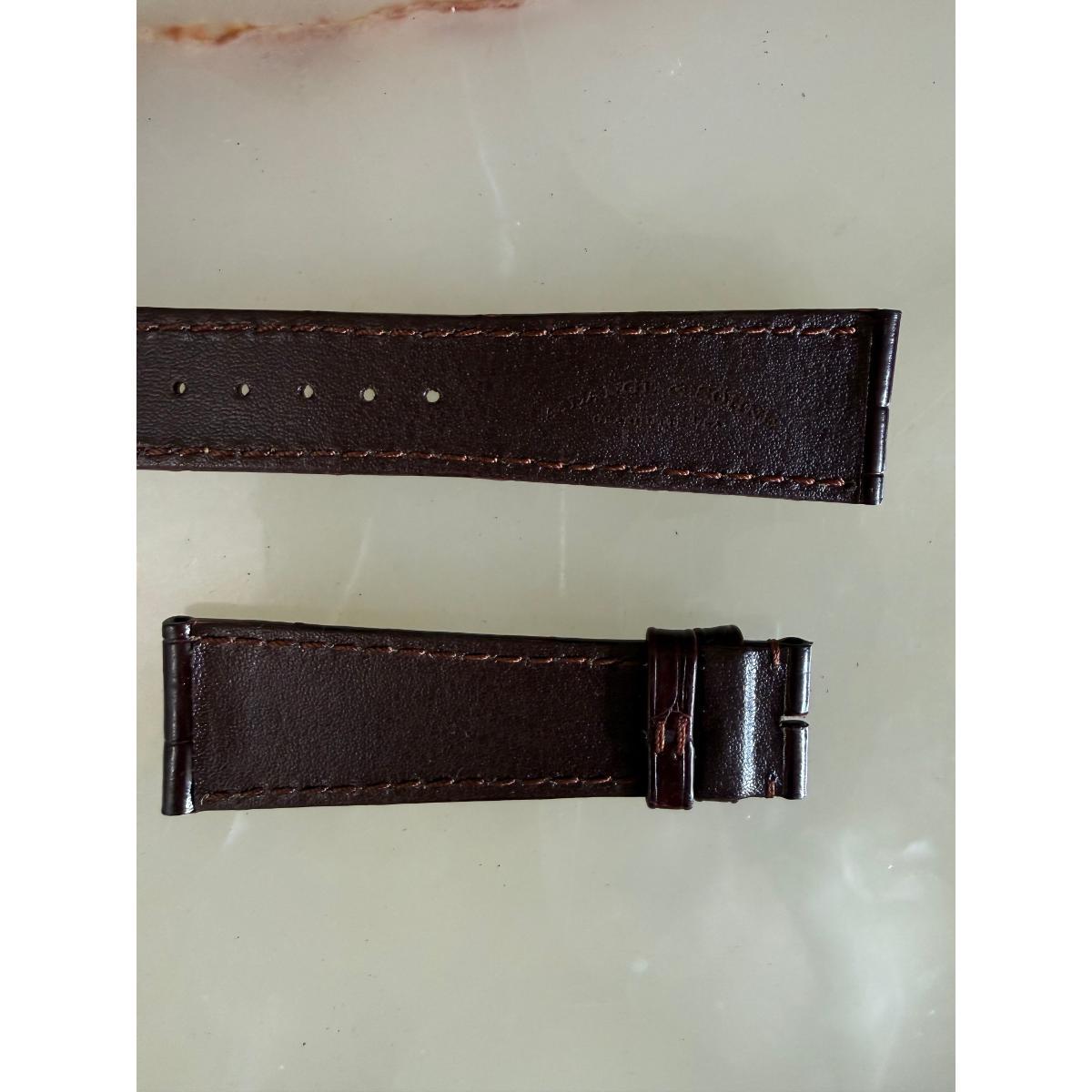 Authentic A. Lange & Sohne Brown Crocodile Watch Strap Band 22mm