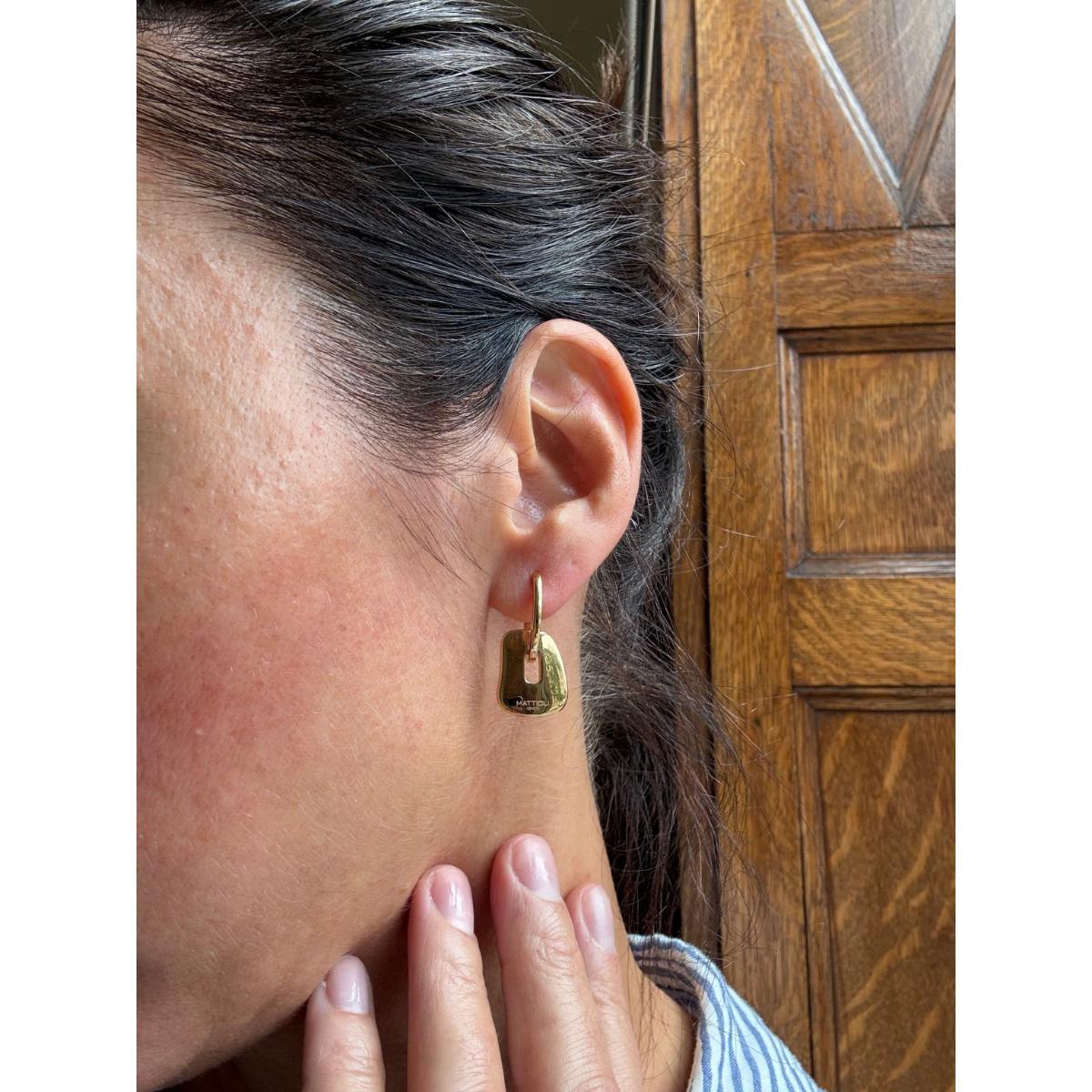 Mattioli Puzzle Small Yellow Gold Interchangeable Earrings
