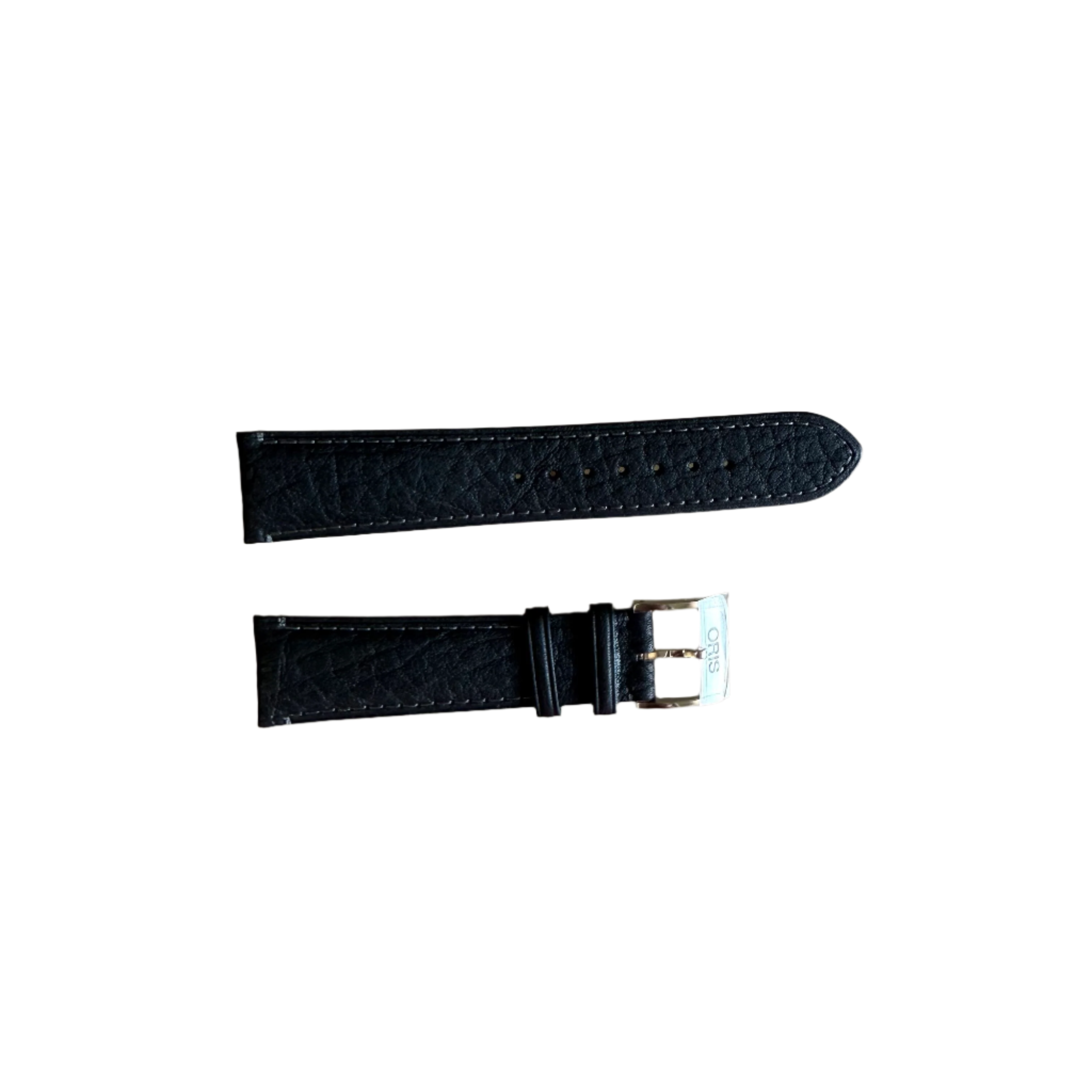 Authentic Oris Black Leather Watch Strap Band 21mm w Buckle 52176