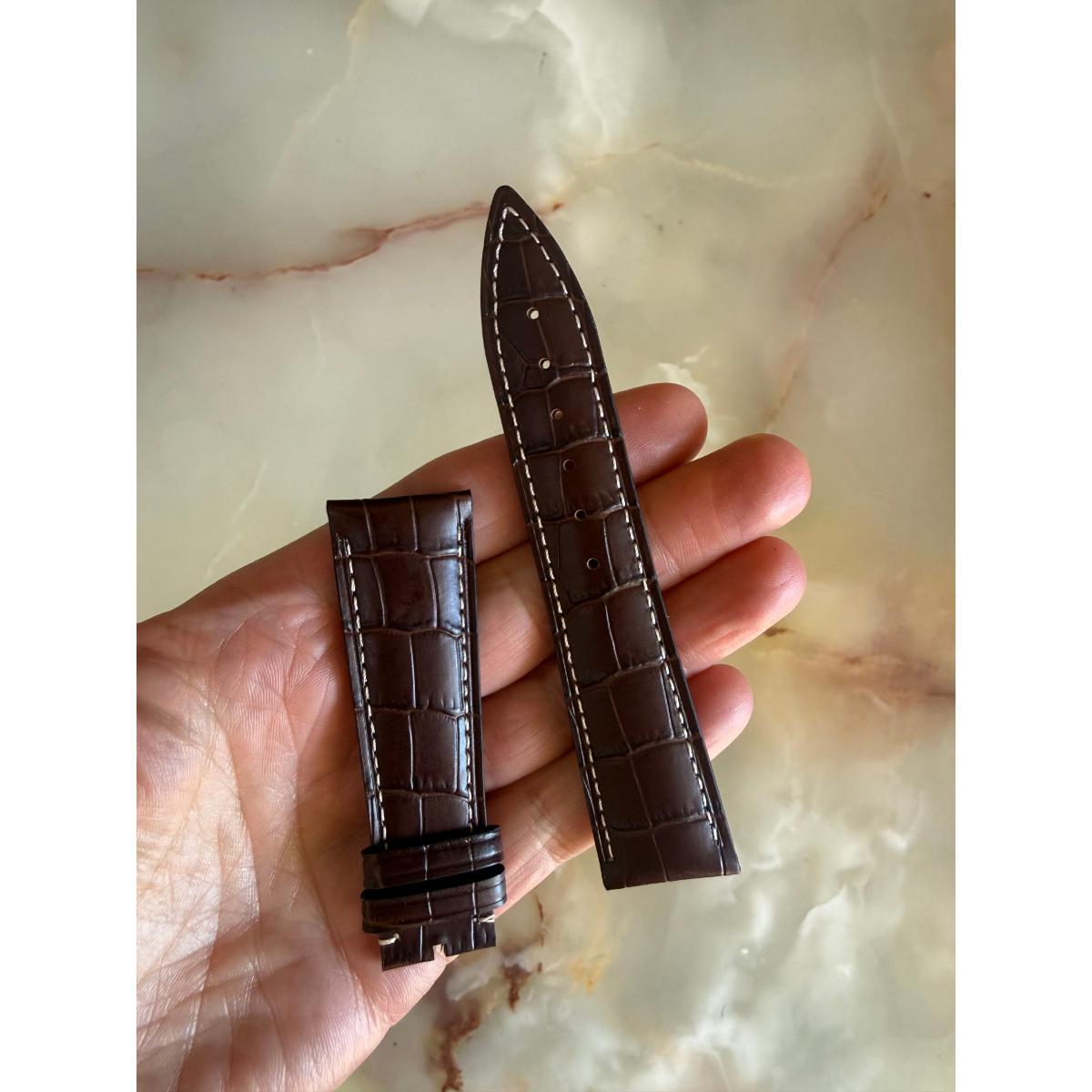 Authentic Frederique Constant Crocodile Calfskin Leather Watch Strap Band 22mm