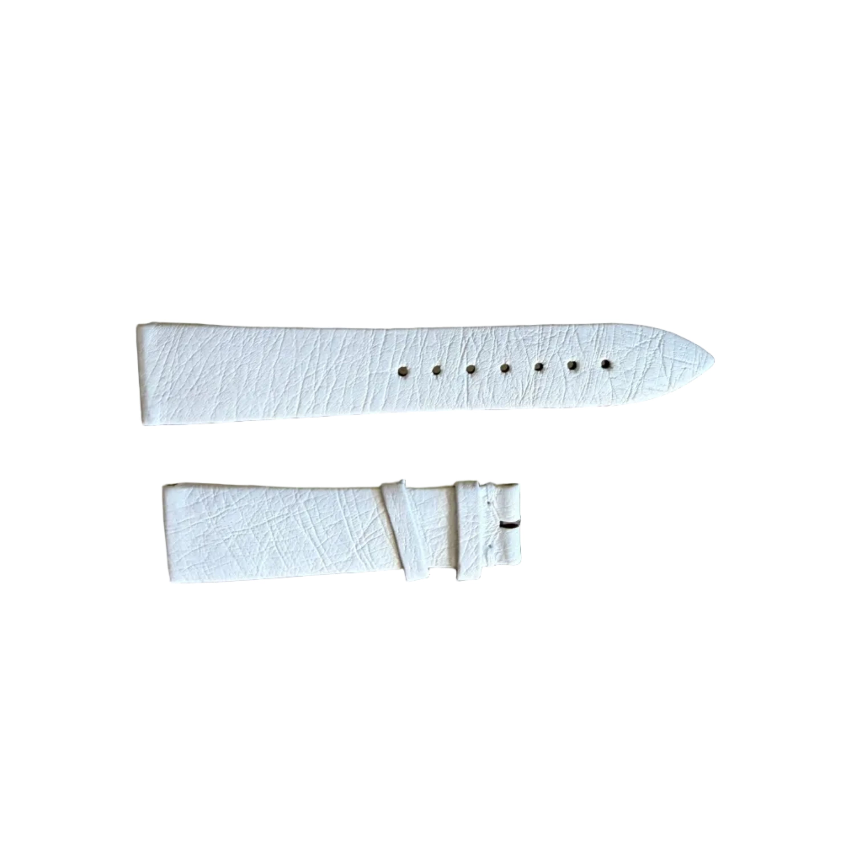 Authentic Blancpain White Leather Watch Band Strap 18mm