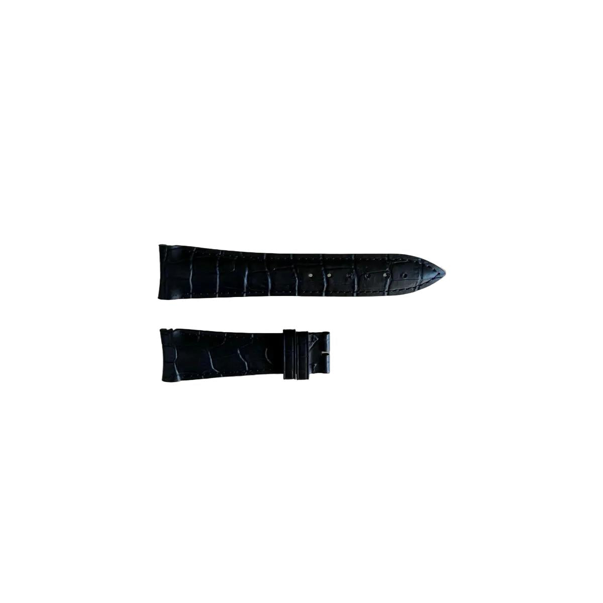 Authentic Frederique Constant Black Crocodile Calf Watch Strap Band 23mm