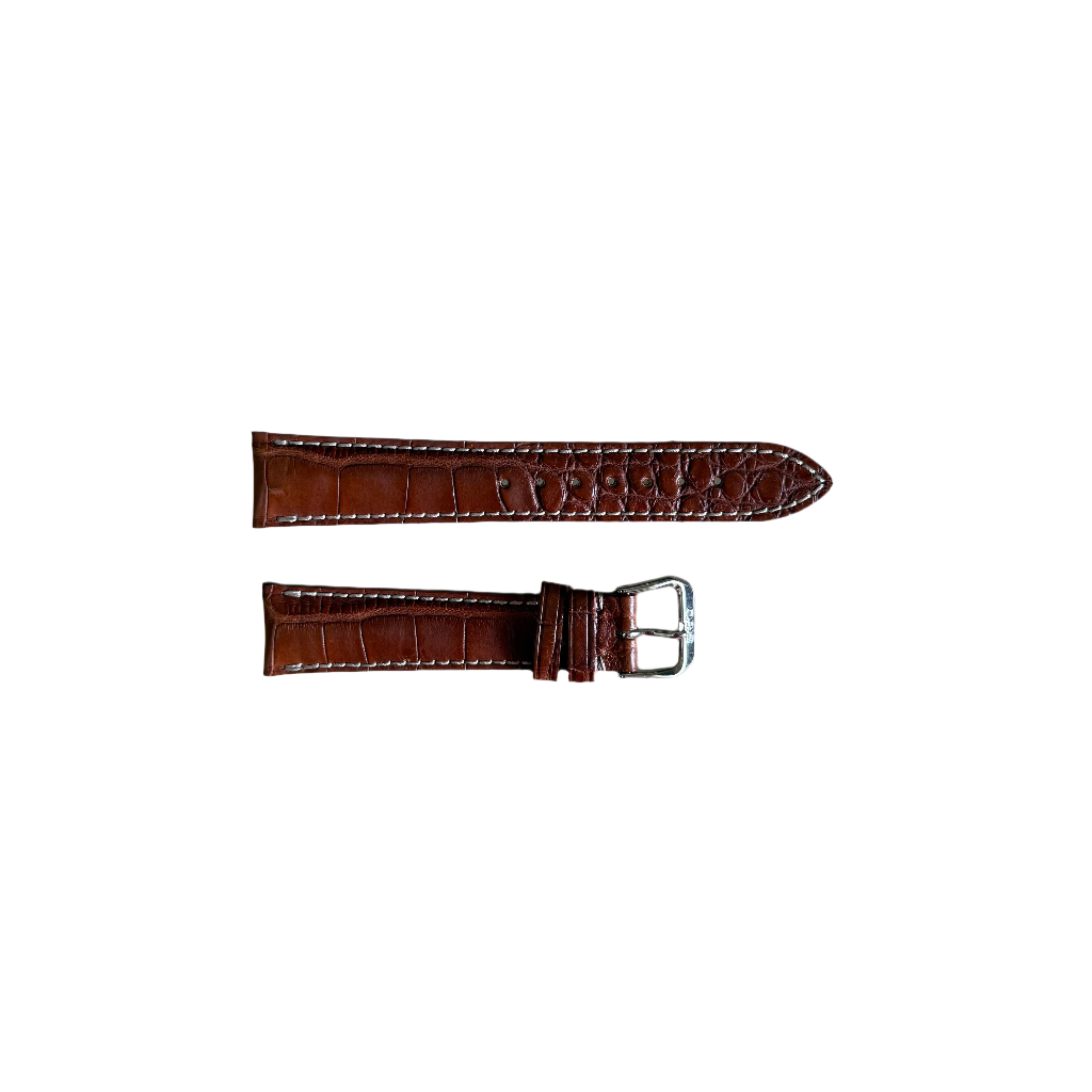 Authentic Oris Brown Leather Watch Strap Band 19mm w Buckle 1 18 71