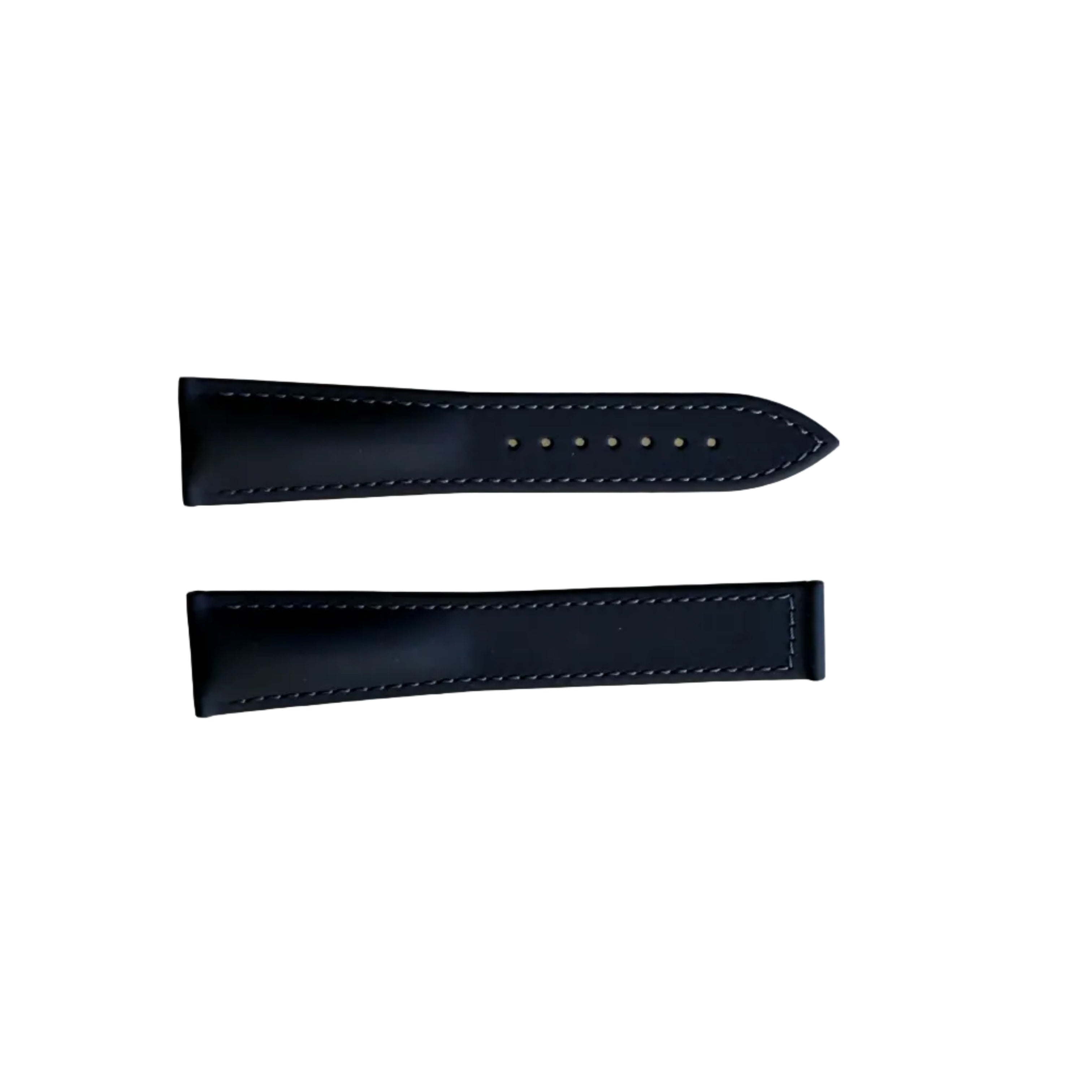 Authentic Blancpain Black Rubber Grey Stitching Watch Band Strap 20mm