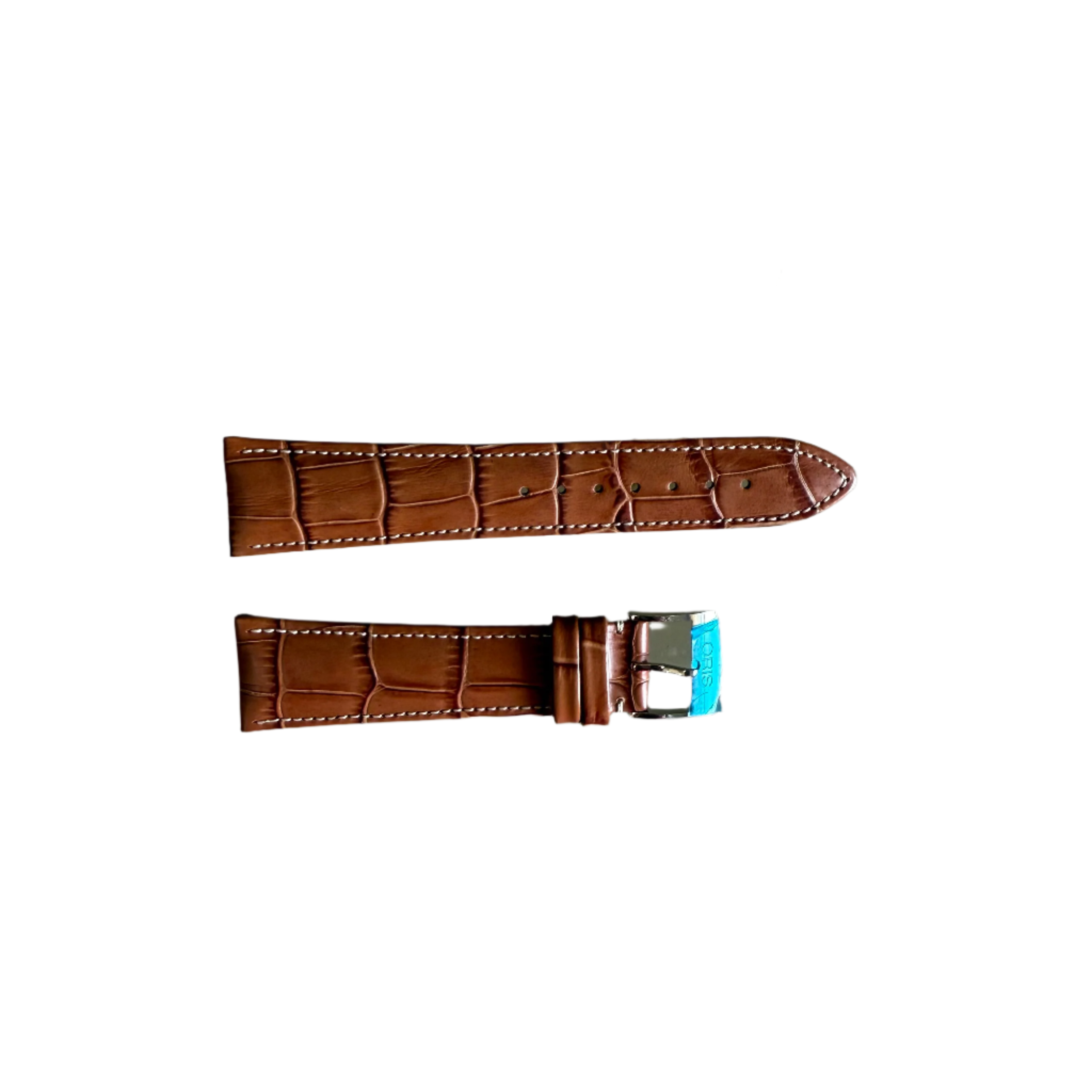 Authentic Oris Brown Leather Watch Strap Band 23mm w Buckle 5 22 94