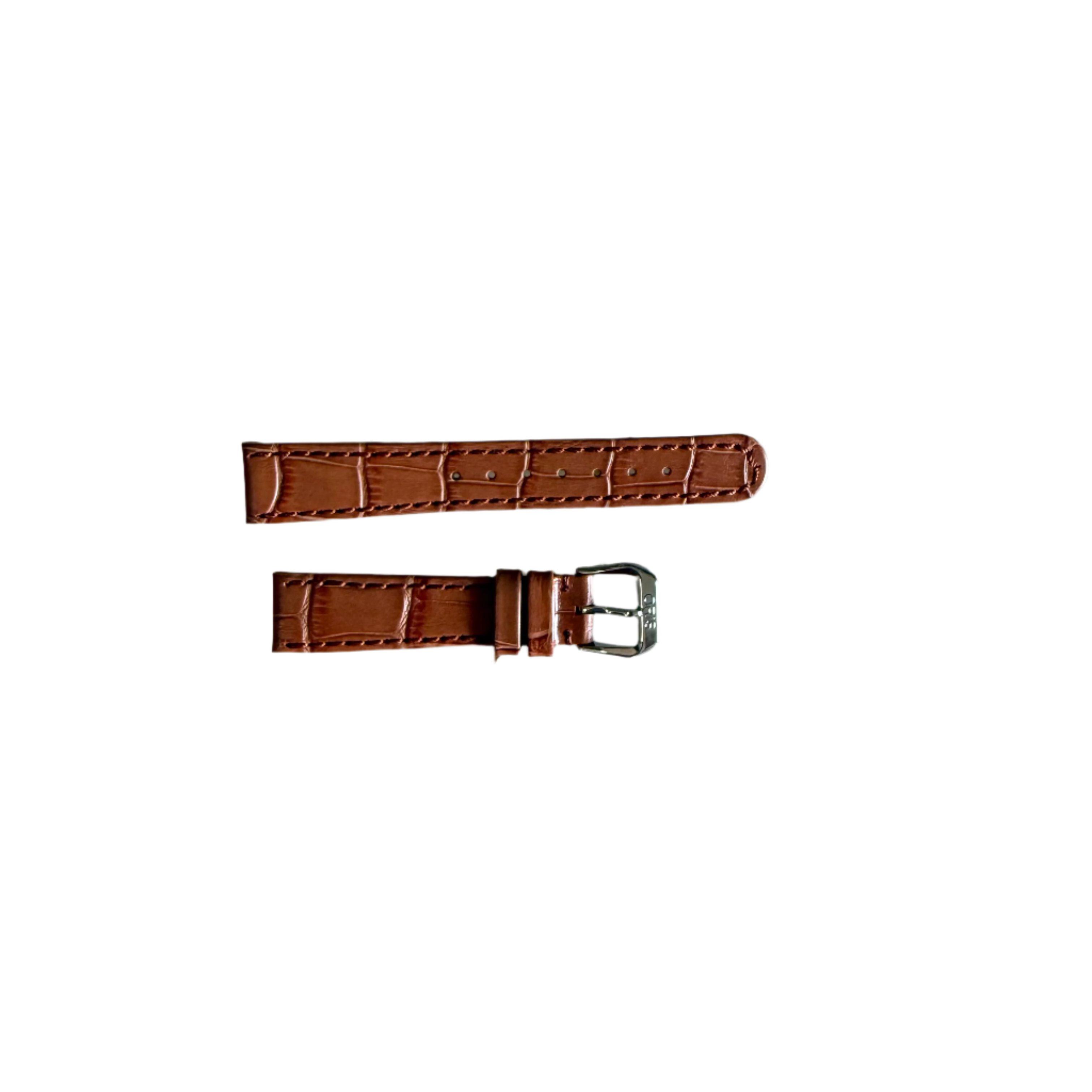 Authentic Oris Brown Leather Watch Strap Band 16mm w Buckle