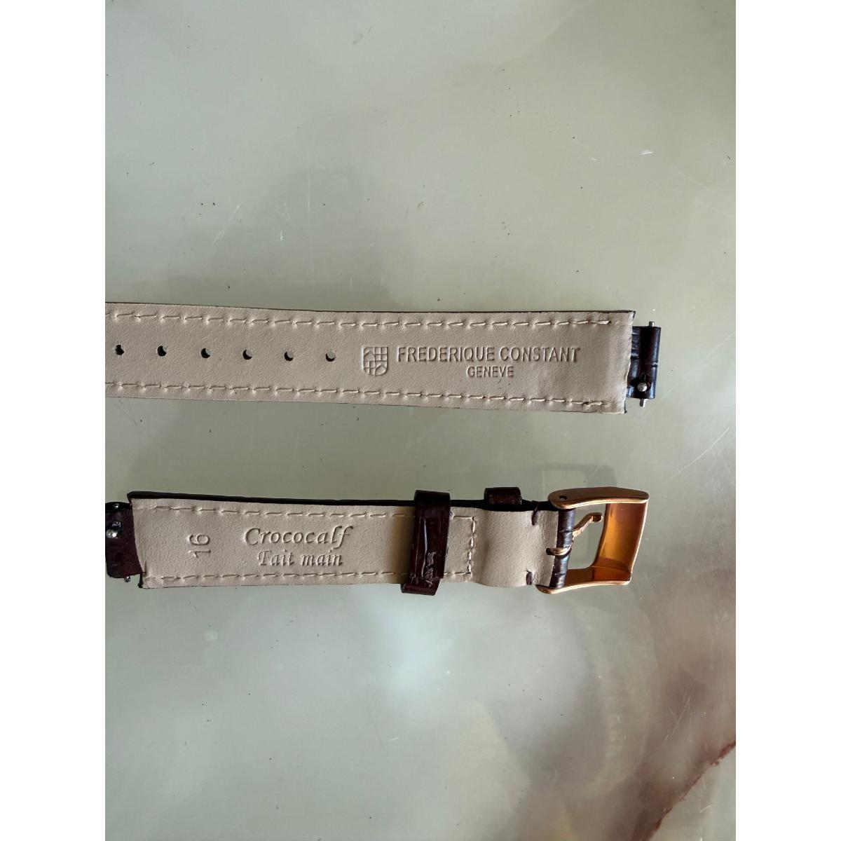 Authentic Frederique Constant Crocodile Calfskin Watch Strap Band 16mm w Buckle
