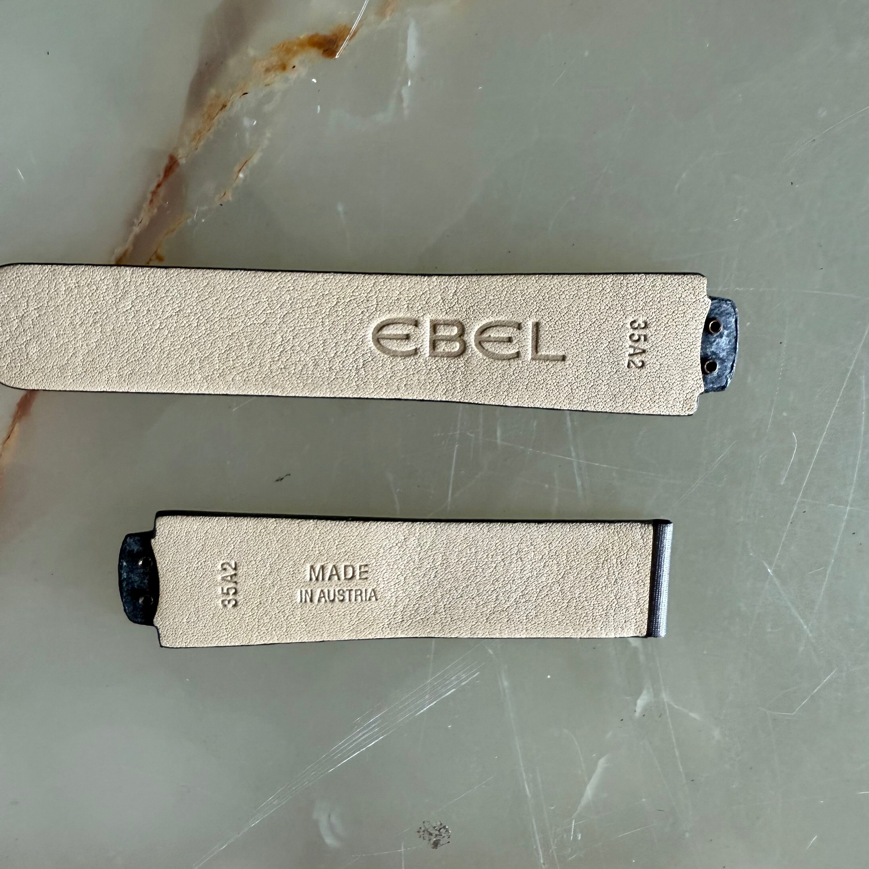Authentic Ebel Grey Satin Watch Strap Band 18mm 35A2