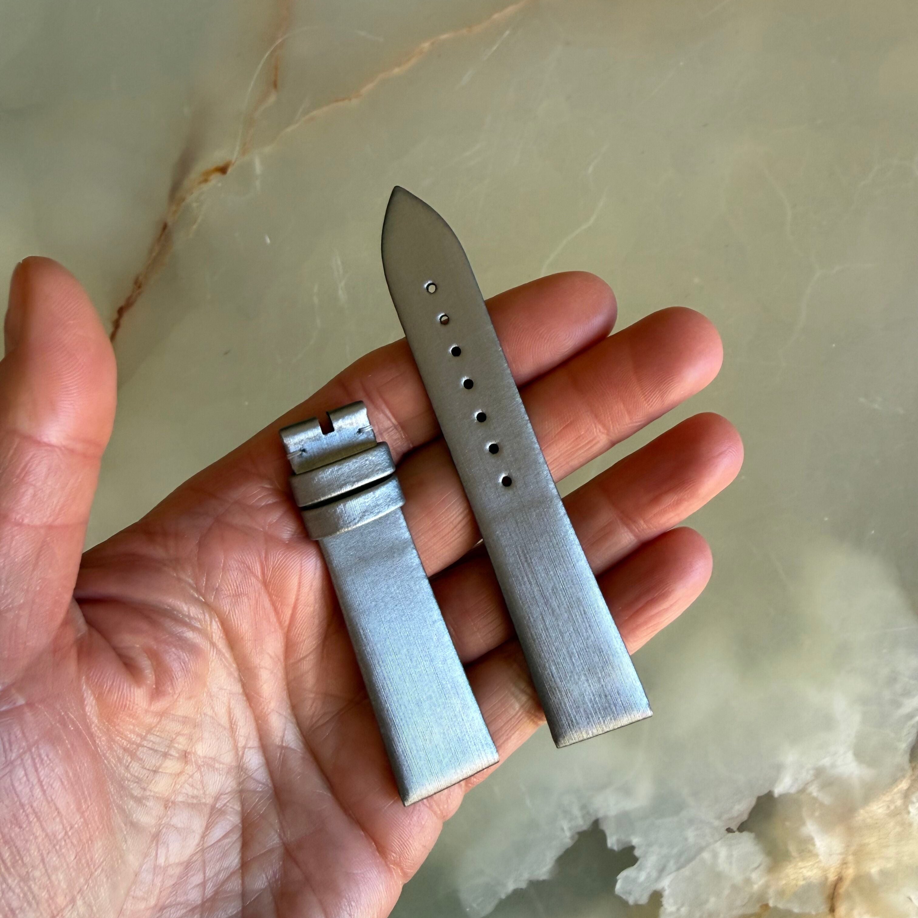 Authentic Blancpain Brushed Satin Champagne Watch Strap Band 18mm