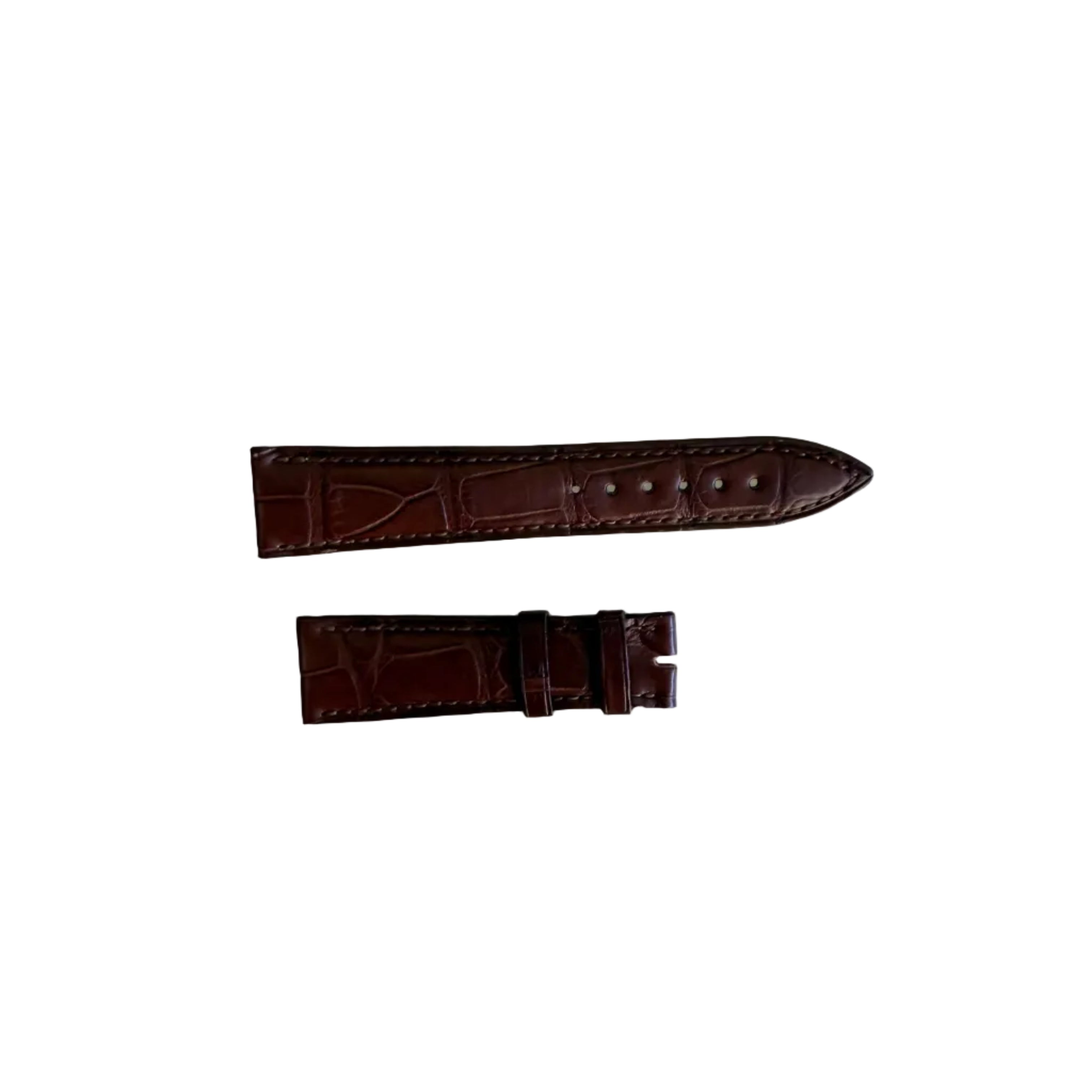 Authentic Blancpain Brown Alligator Watch Band Strap 19mm