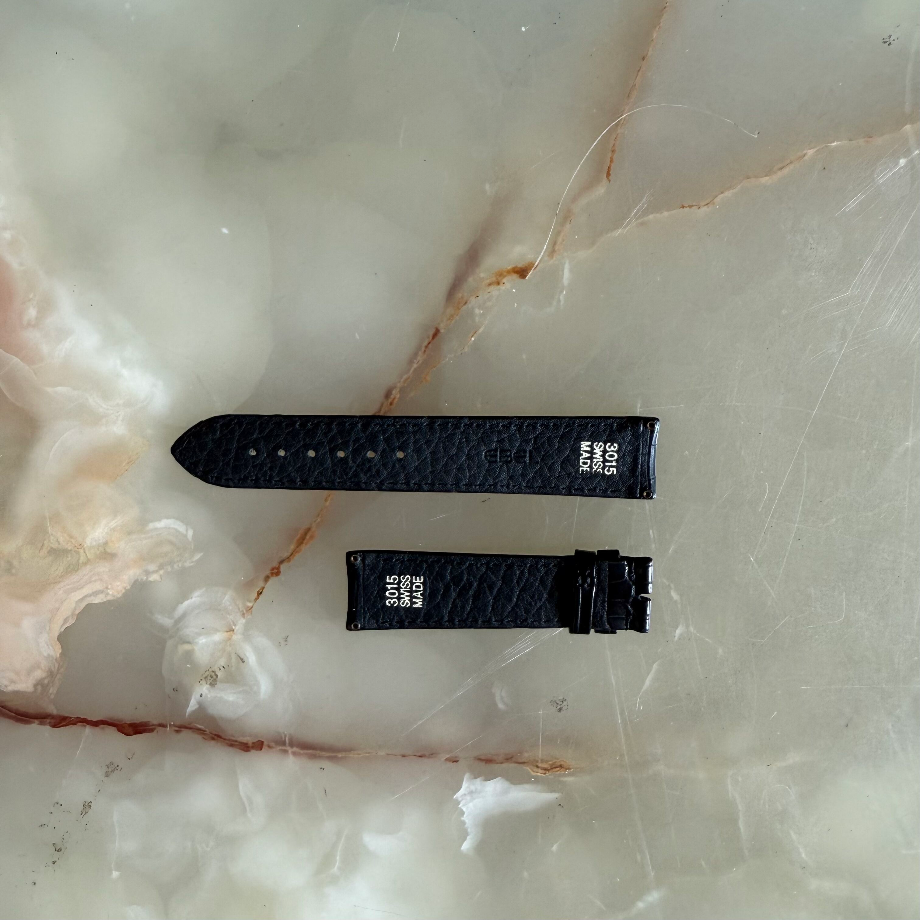 Authentic Ebel Black Crocodile Watch Strap Band 19mm 3015