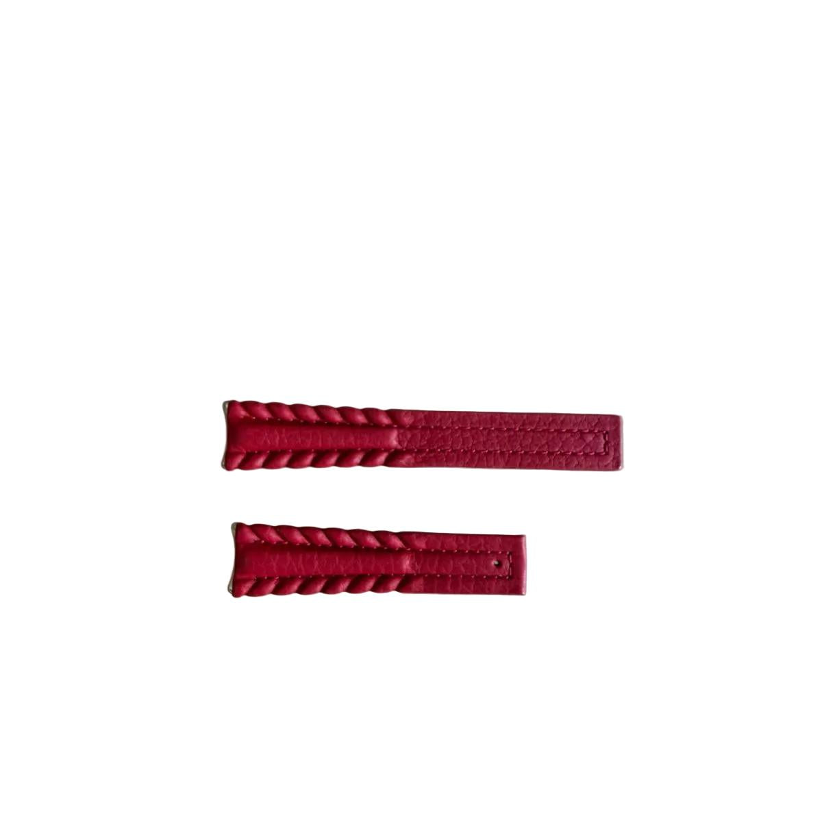 Authentic TAG Heuer 6000 Red Leather Watch Strap Band 19mm FC6039