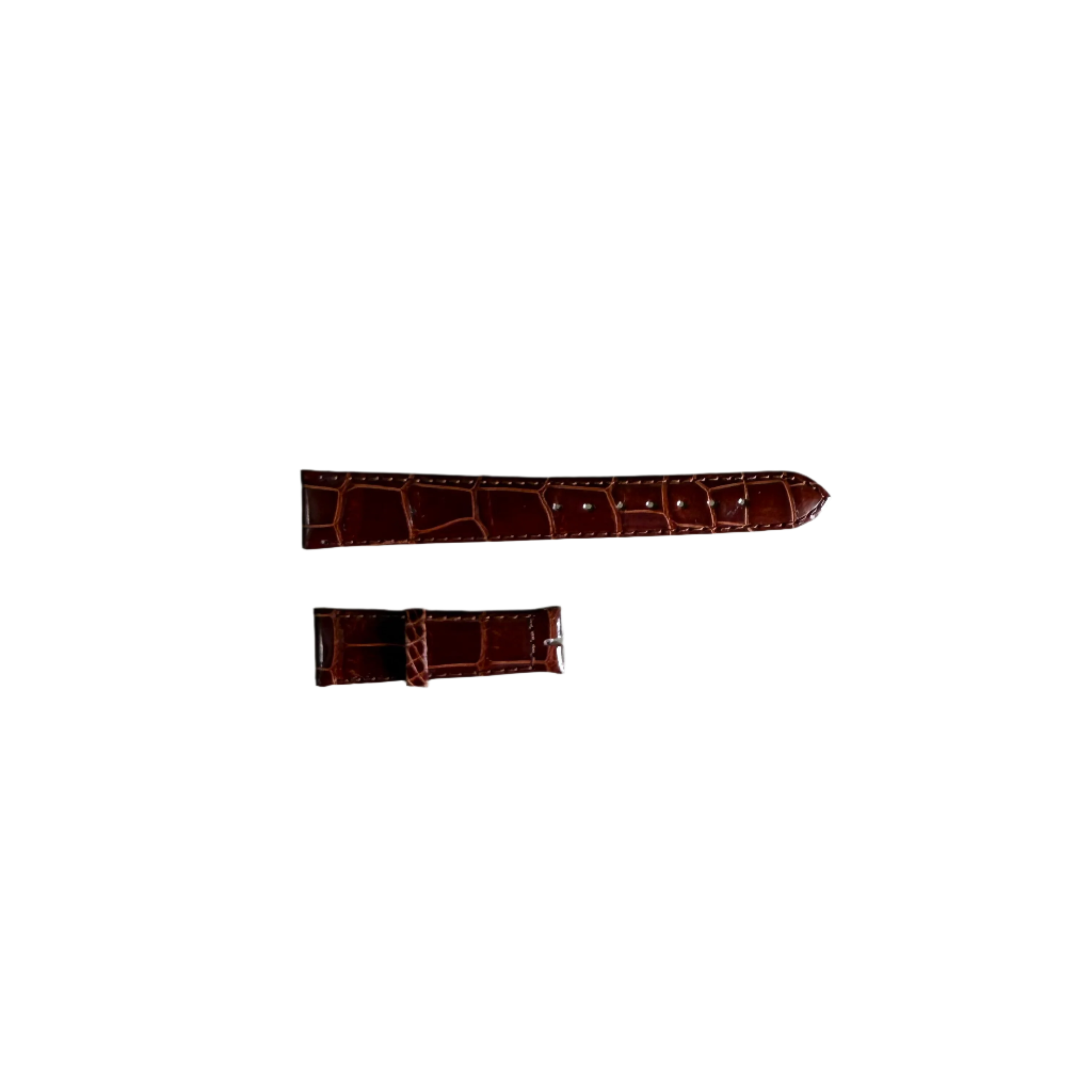 Authentic Concord Brown Crocodile Watch Strap Band 15mm 2184