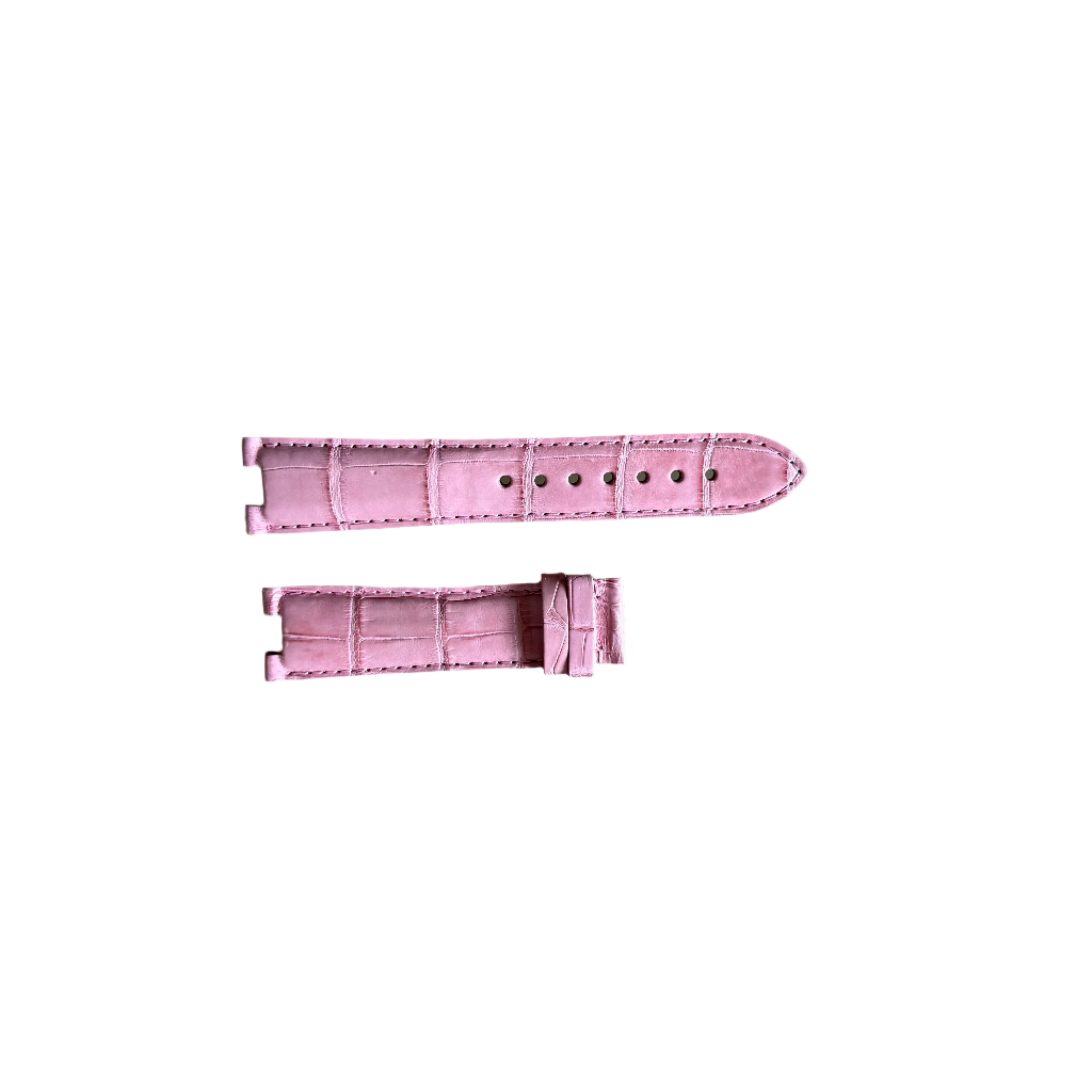 Authentic Concord Pink Crocodile Watch Strap Band 20mm 2433