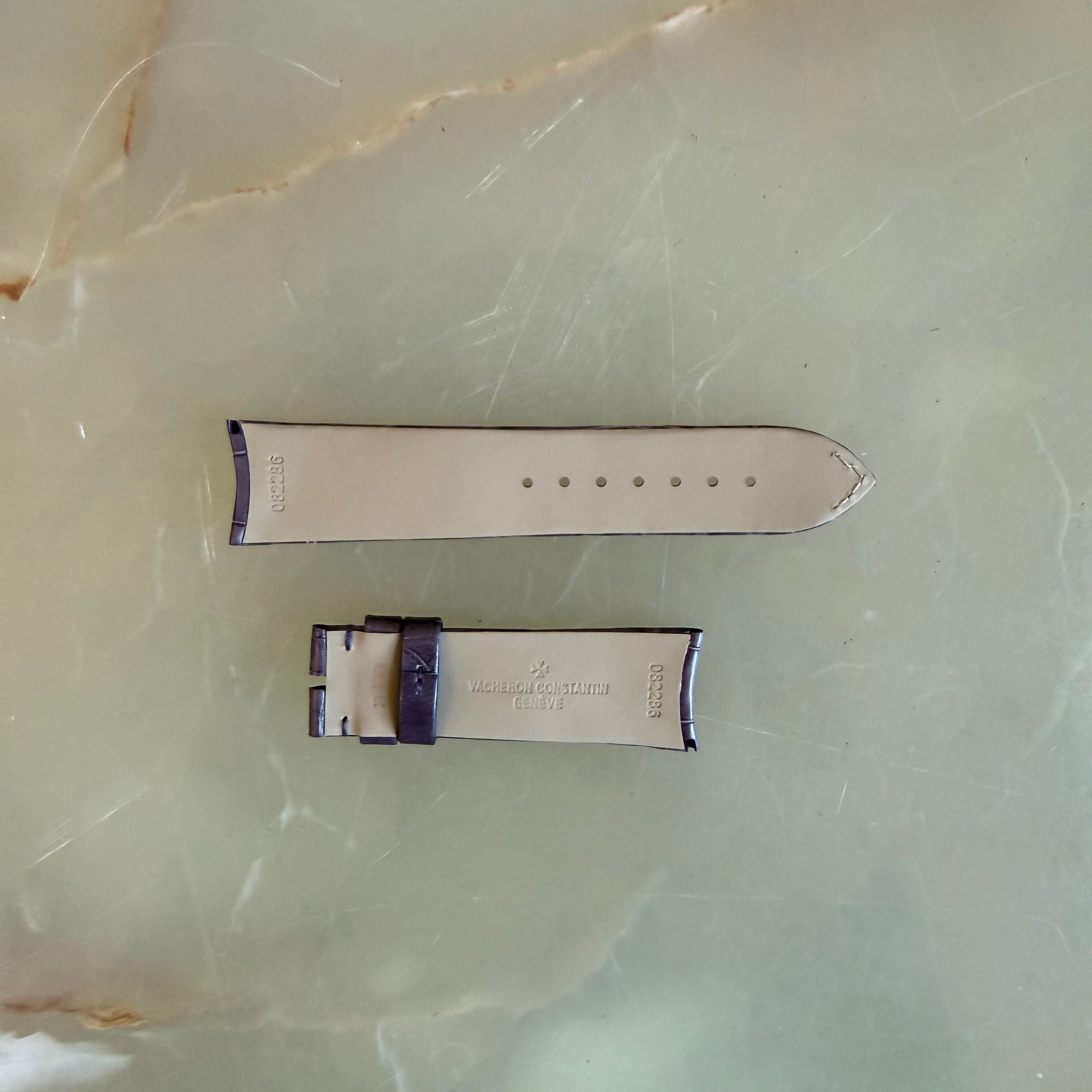 Authentic Vacheron Constantin Purple Alligator Watch Band Strap 20mm