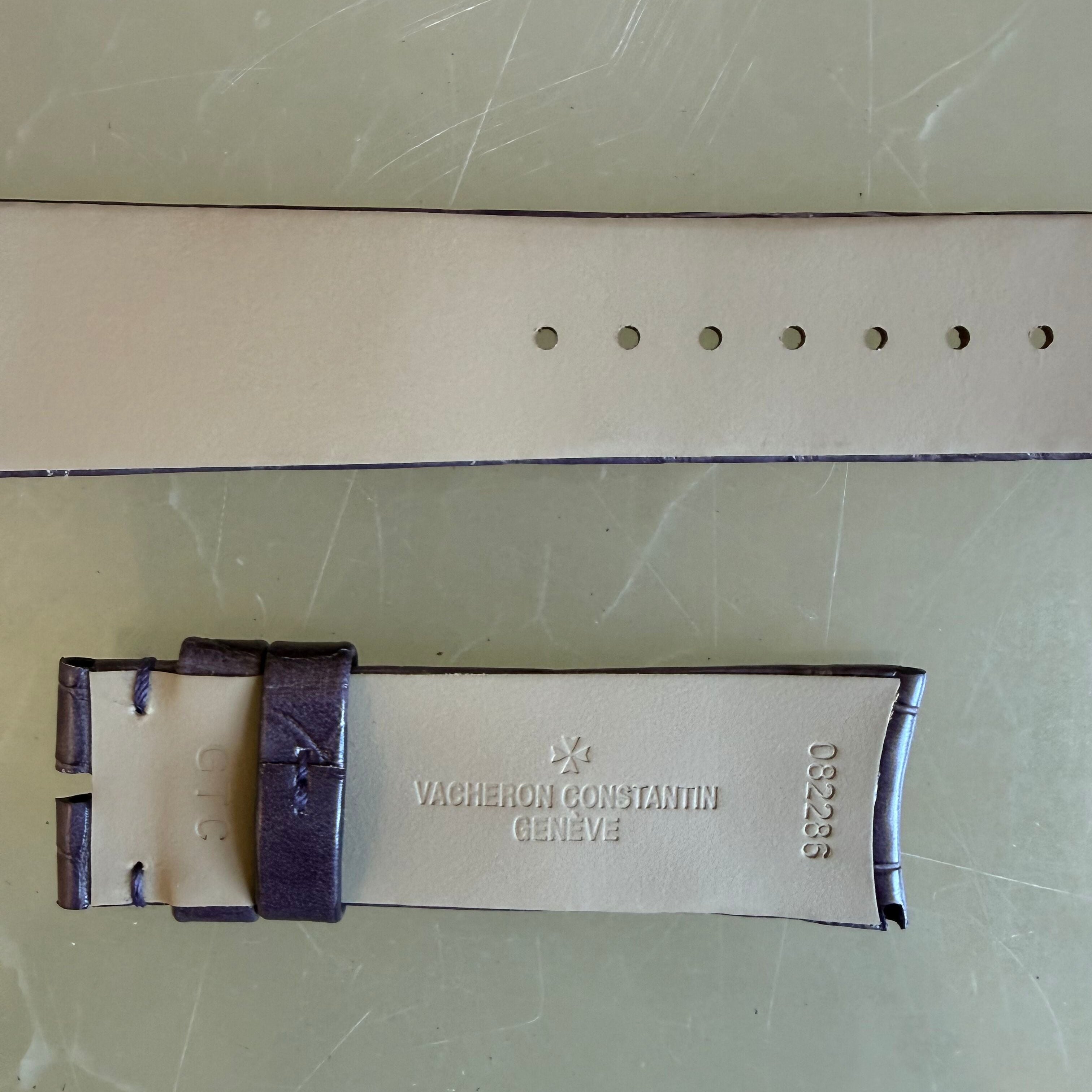 Authentic Vacheron Constantin Purple Alligator Watch Band Strap 20mm