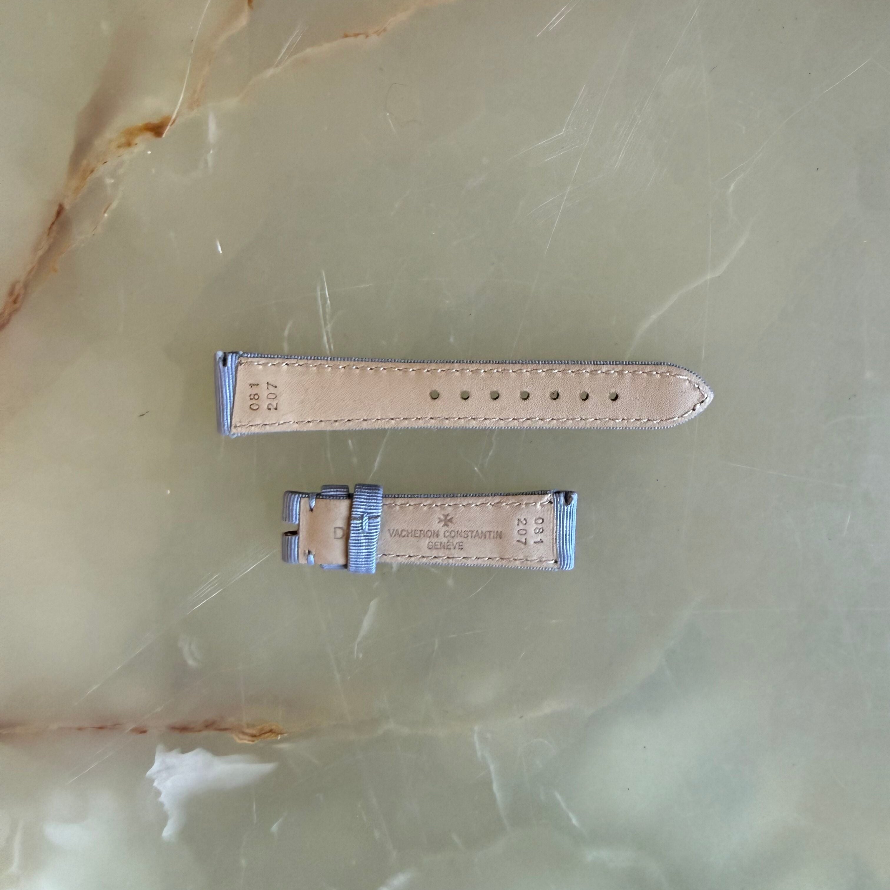 Authentic Vacheron Constantin Fabric Leather Blue Watch Band Strap 16mm